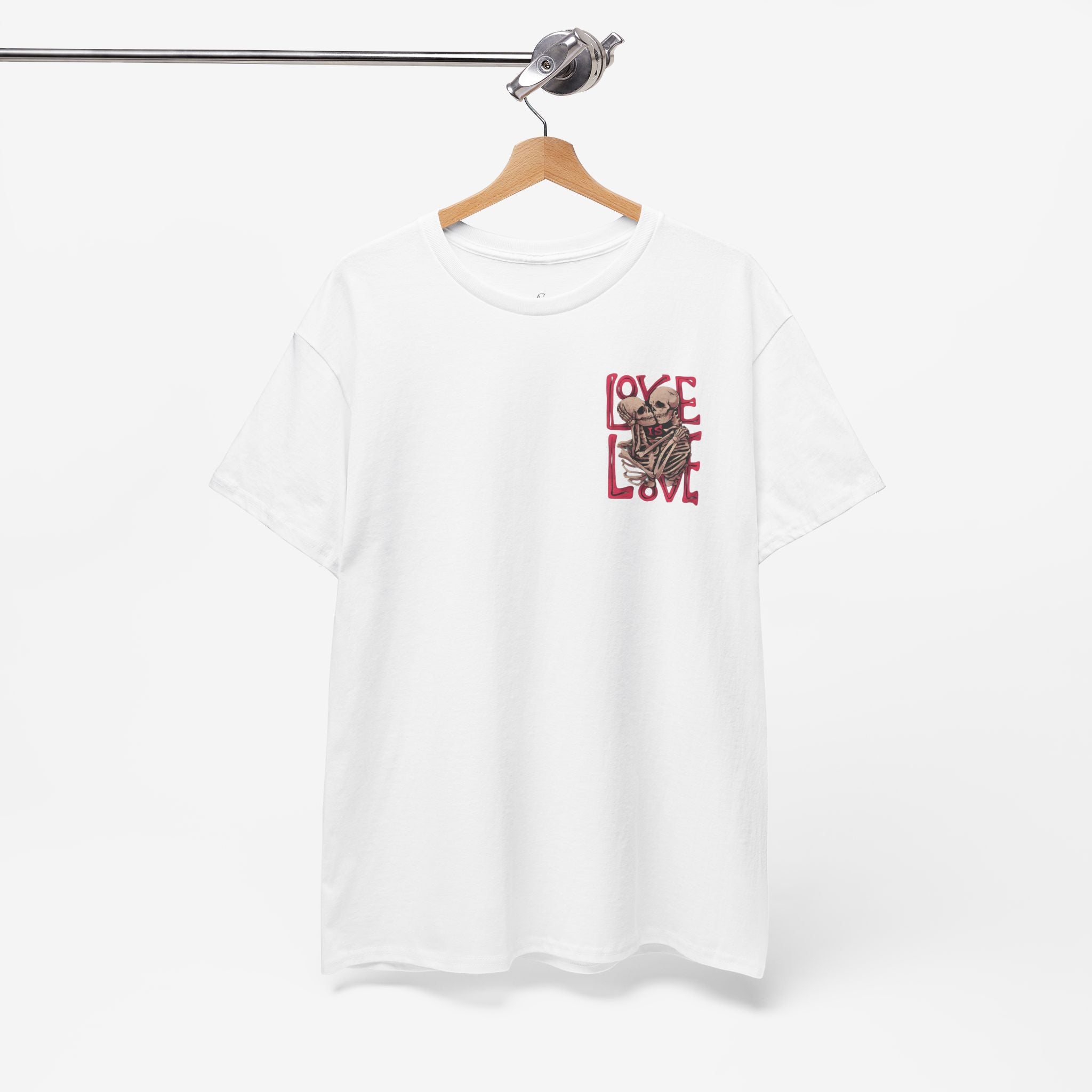 Skeleton Love Unisex Heavy Cotton Tee - Embrace Diversity and Celebrate Love