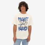 Fight Hard Graphic Oversized Tee