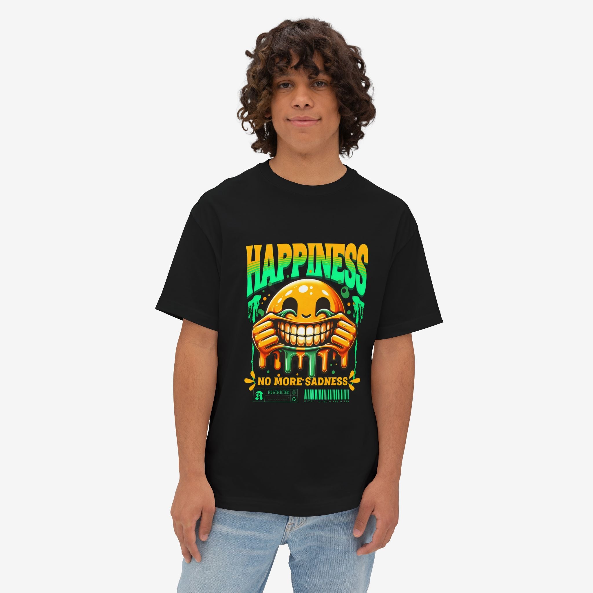 Happiness Vibes Oversized Tee