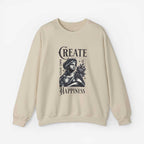 Create Happiness Unisex Crewneck Sweatshirt