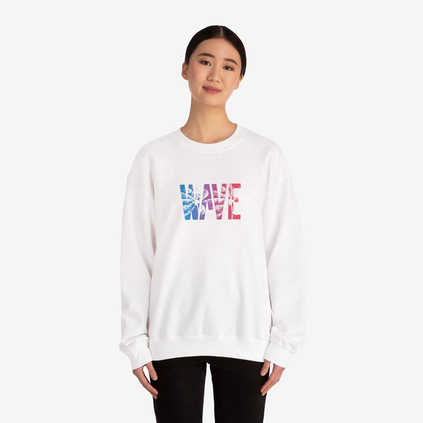Unisex Heavy Blend™ Wave Sweatshirt - Cozy Ocean Vibe Apparel for Beach Lovers