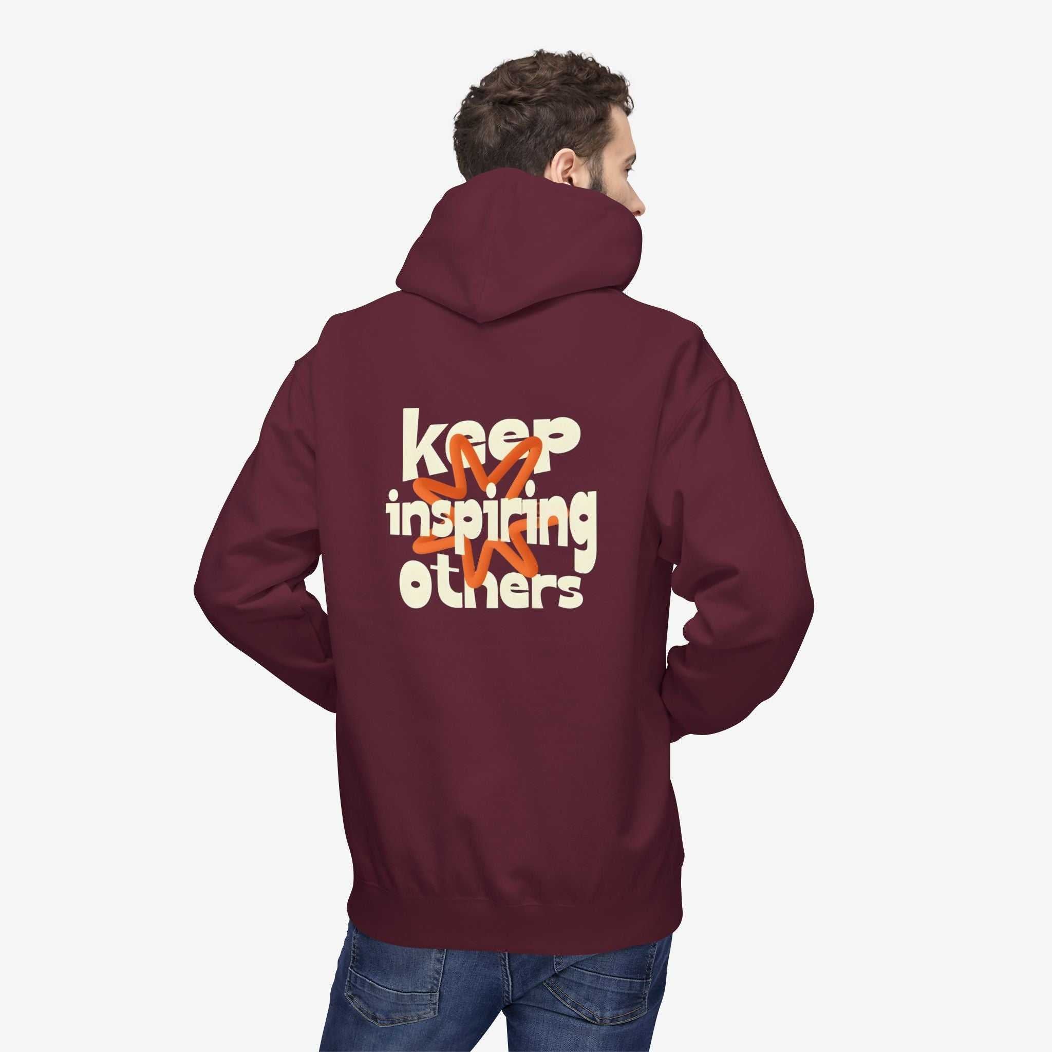 Inspirational Hoodie | Keep Inspiring Others | Unisex Midweight Fleece