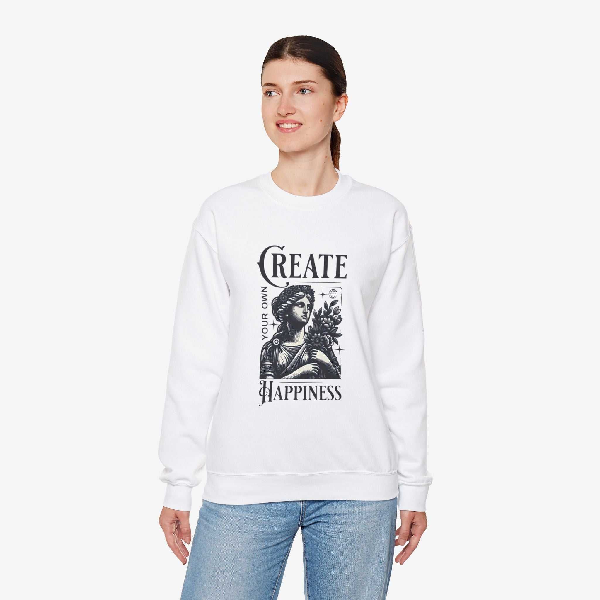 Create Happiness Unisex Crewneck Sweatshirt