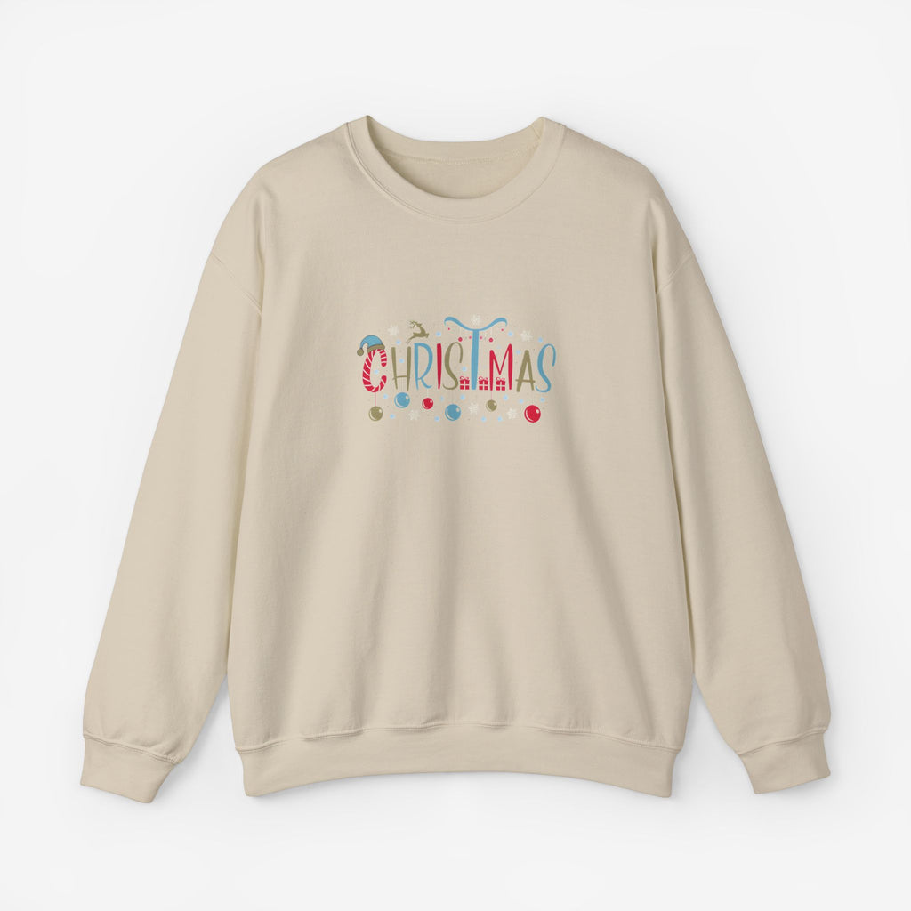Christmas Crewneck Sweatshirt Sand S 