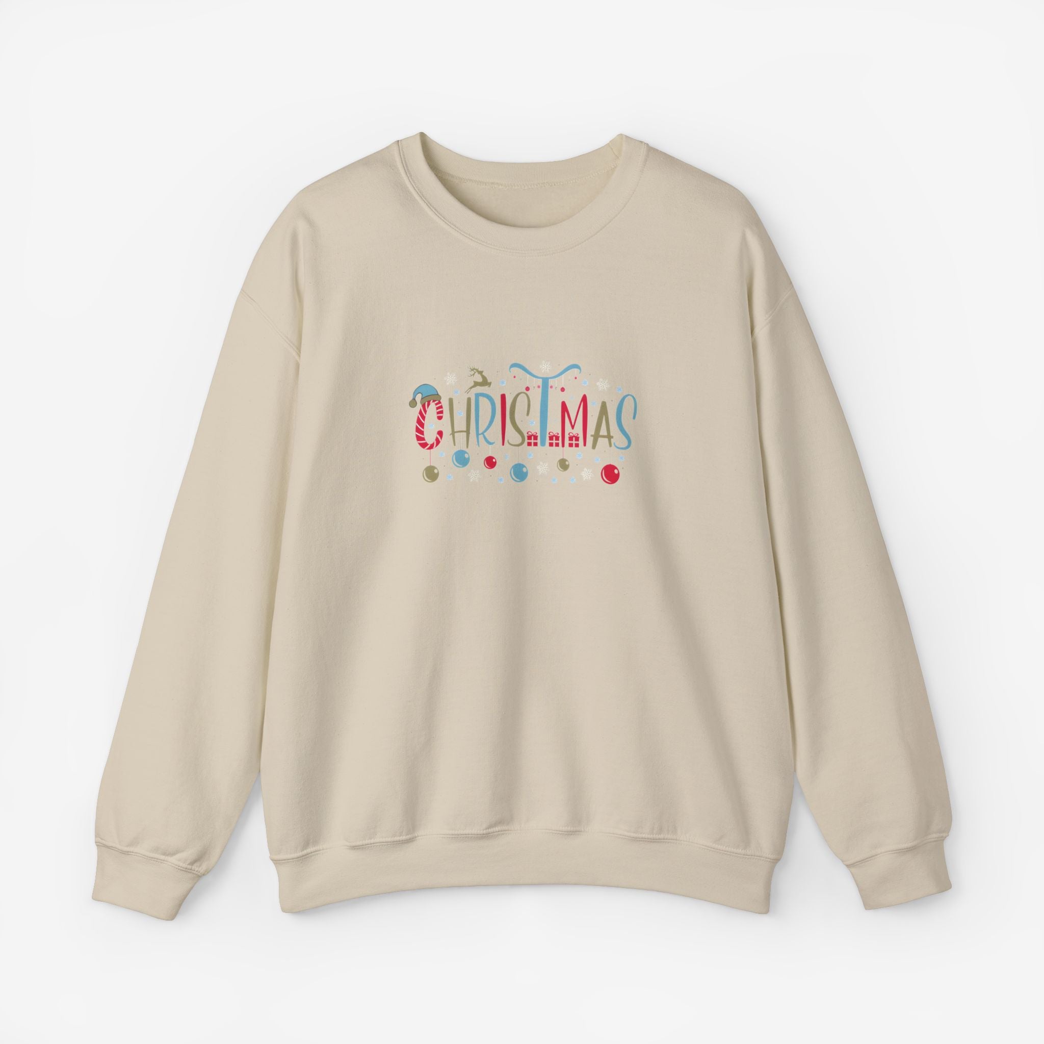 Christmas Crewneck Sweatshirt Sand S 