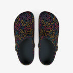 Color lines Print clogs