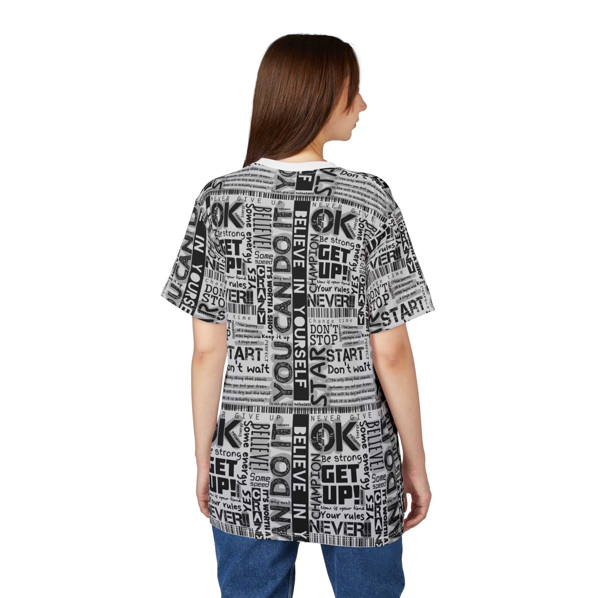 Inspirational Unisex Cut & Sew Tee - Motivational Quotes for Everyday Confidence