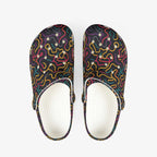 Color lines Print clogs