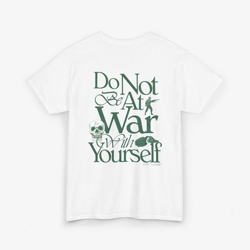 Unisex Heavy Cotton Tee - 'Do Not War With Yourself' Graphic Shirt