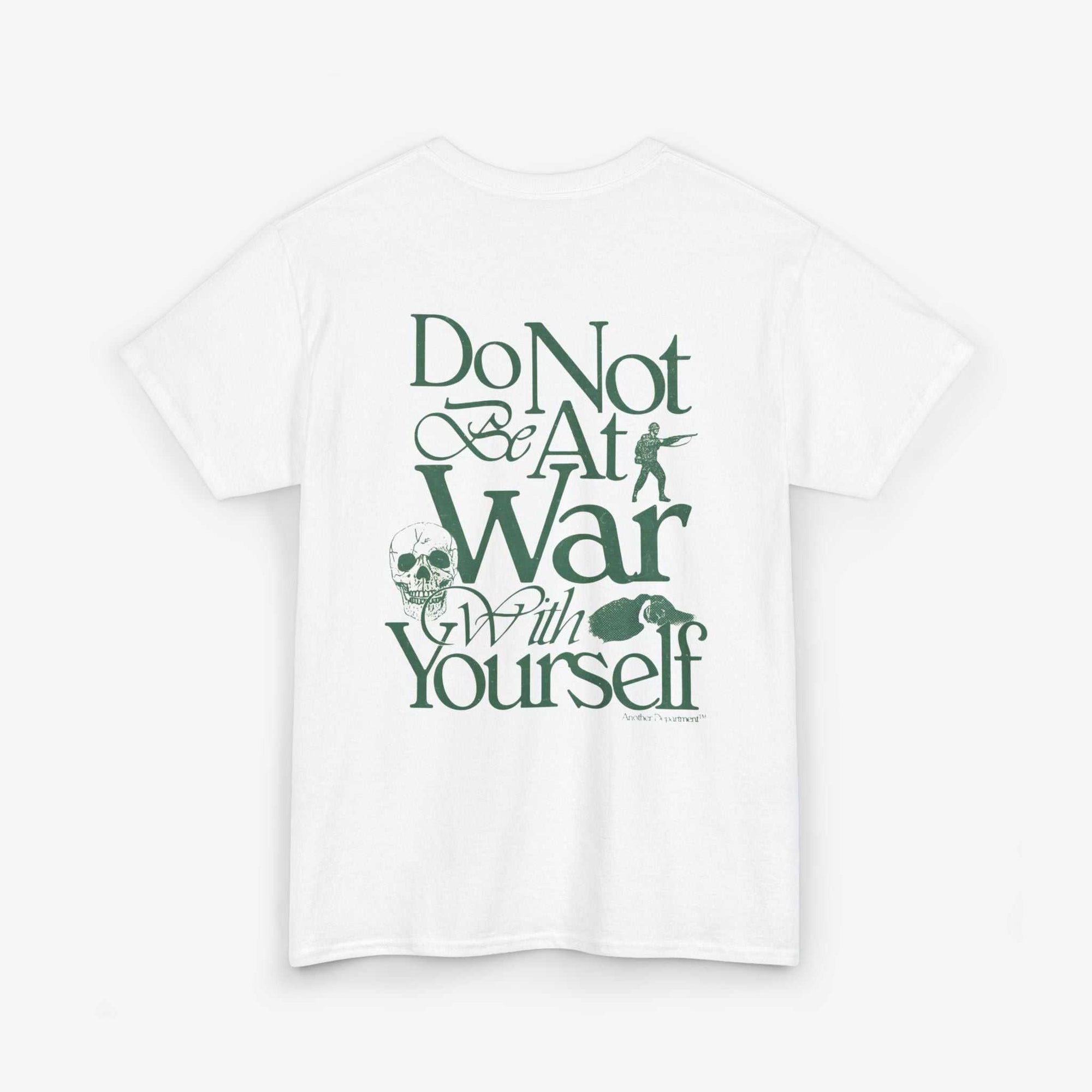 Unisex Heavy Cotton Tee - 'Do Not War With Yourself' Graphic Shirt