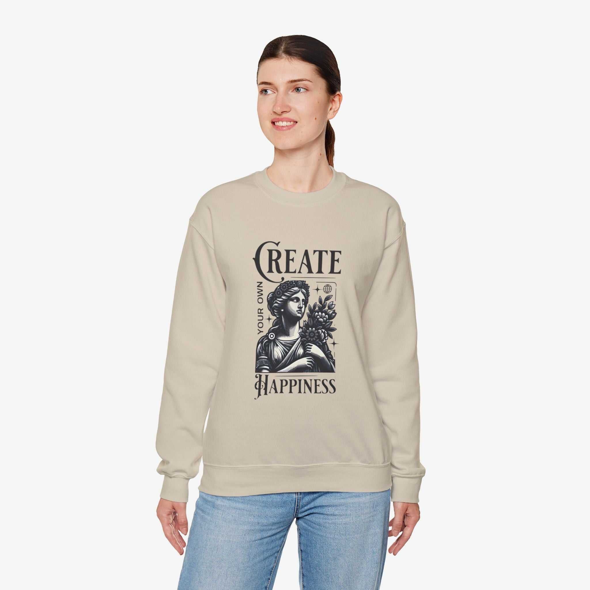 Create Happiness Unisex Crewneck Sweatshirt