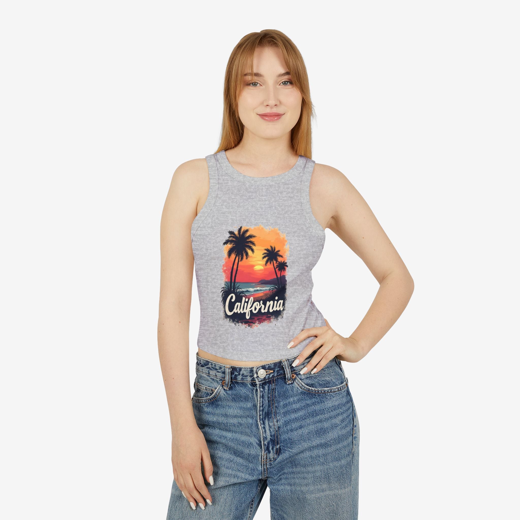 California Sunset Racer Tank Top