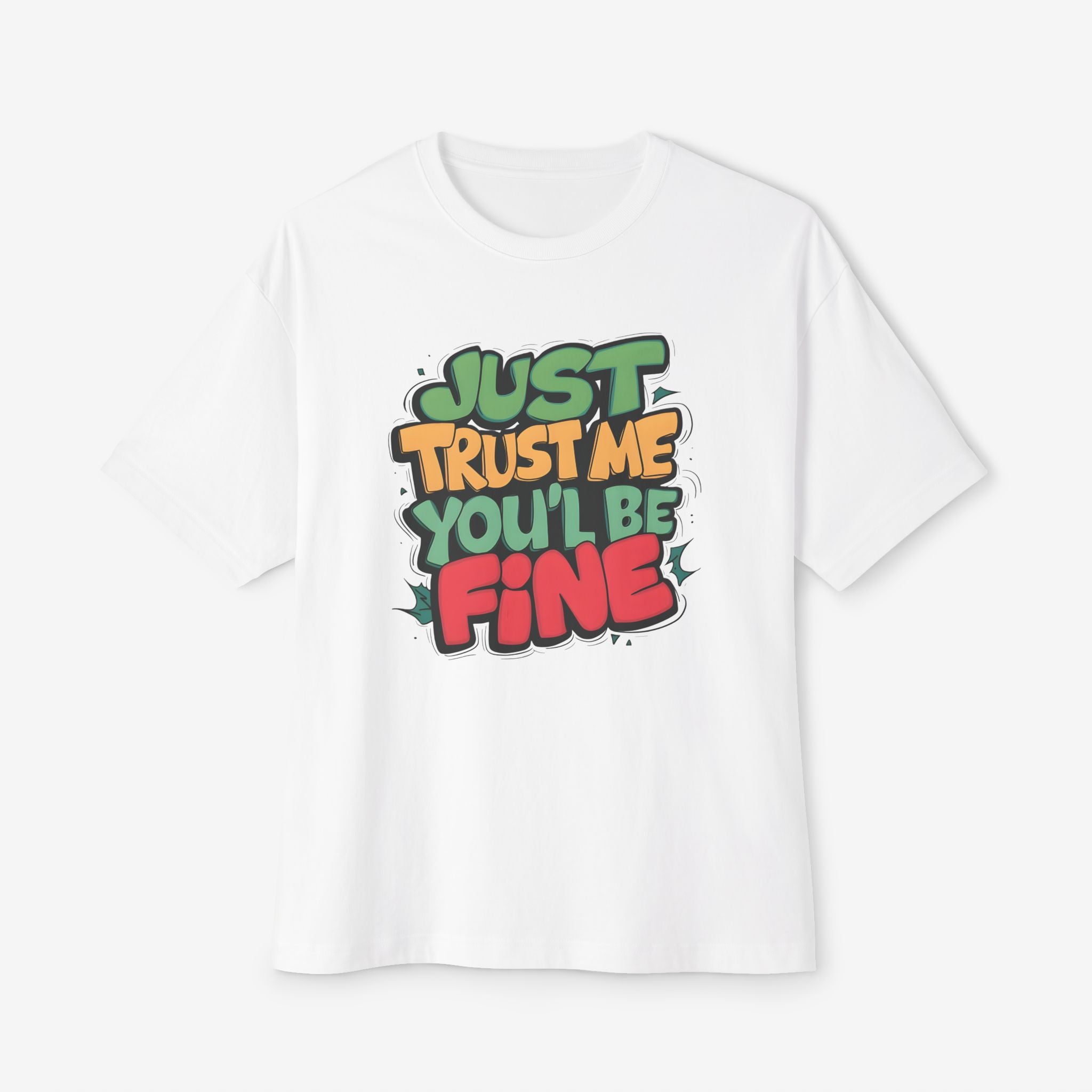 Trust me Oversized Tshirt White XS 