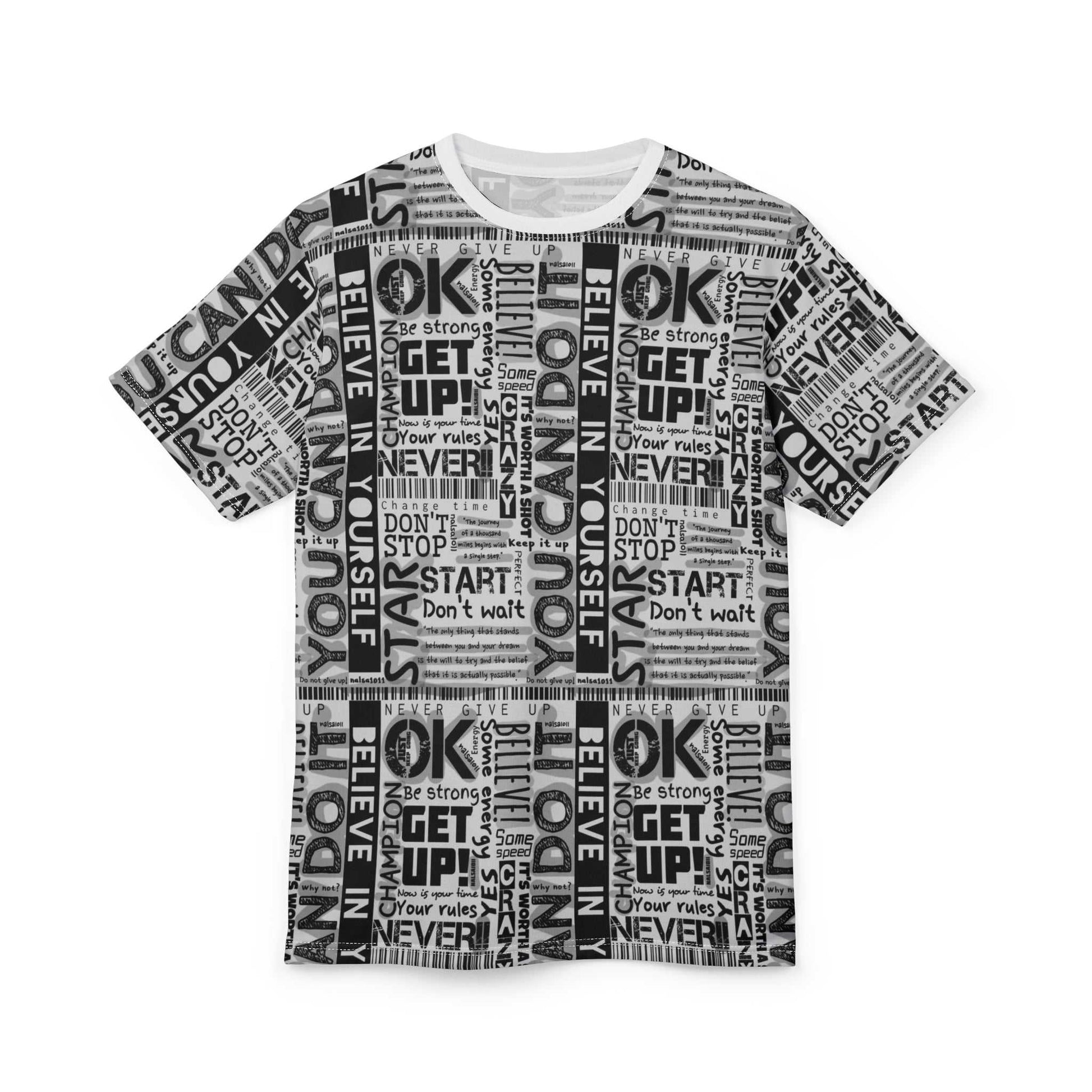 Inspirational Unisex Cut & Sew Tee - Motivational Quotes for Everyday Confidence