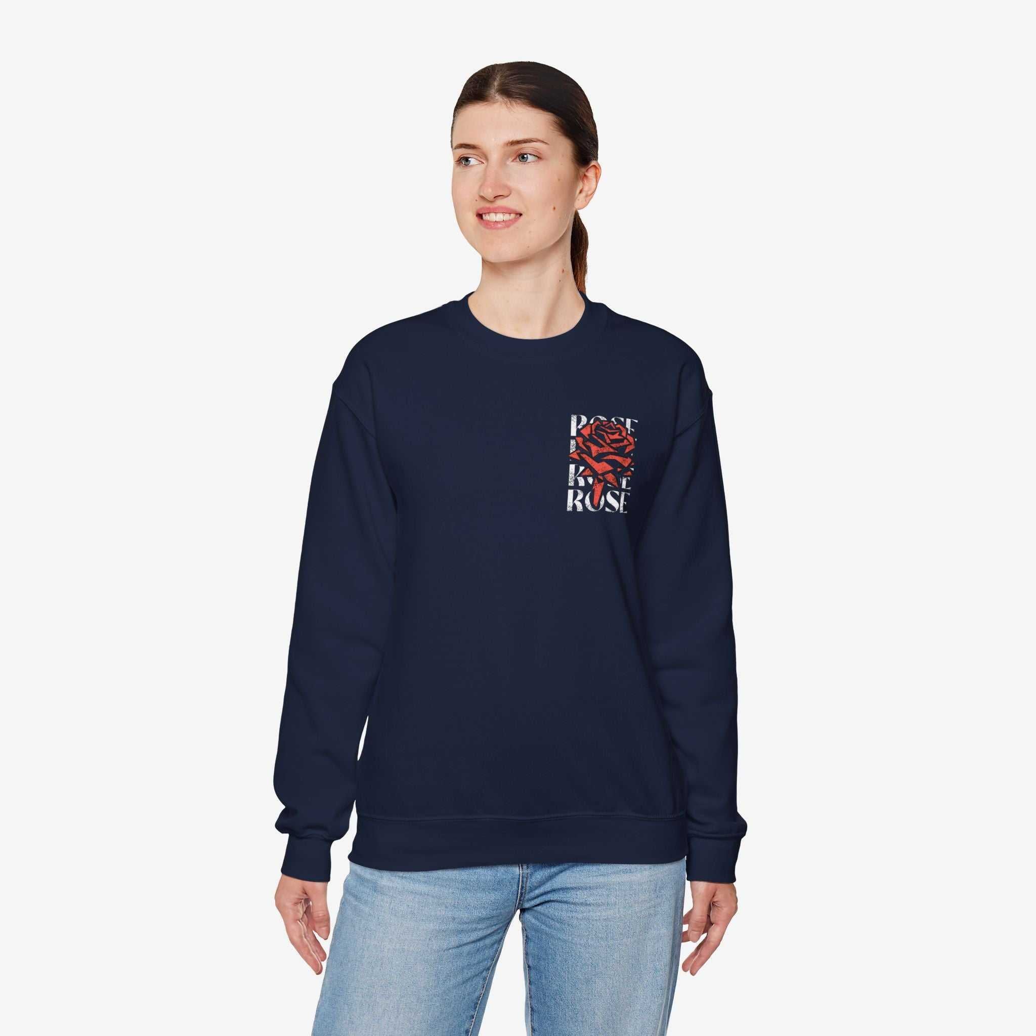 Rose Graphic Unisex Crewneck Sweatshirt