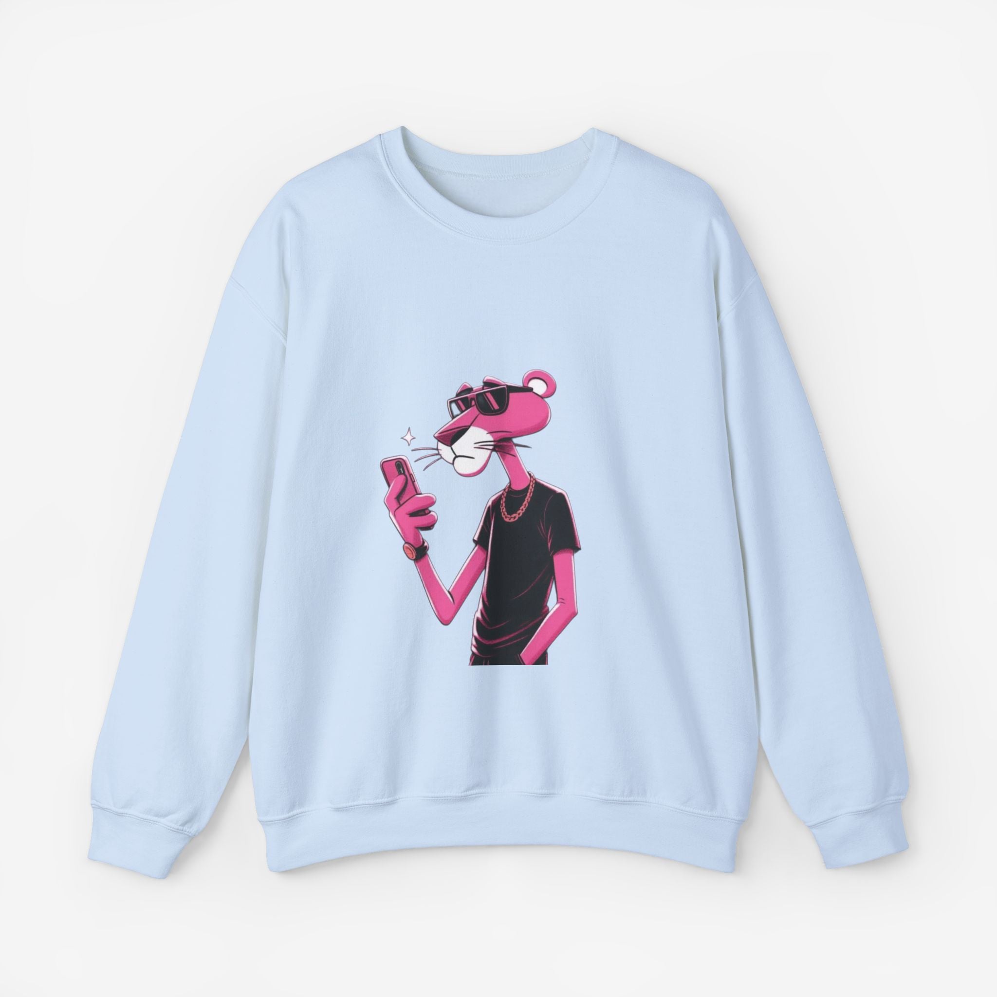 PINKY PANTHER Sweatshirt S Light Blue 