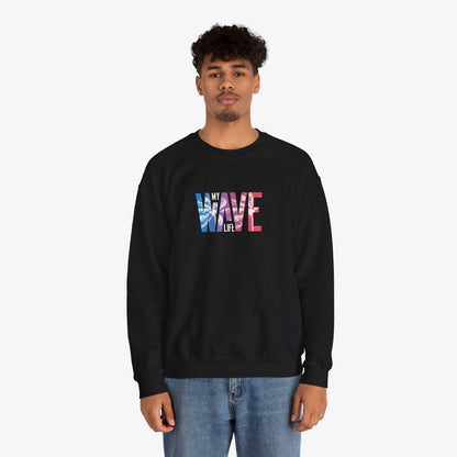 Unisex Heavy Blend™ Wave Sweatshirt - Cozy Ocean Vibe Apparel for Beach Lovers