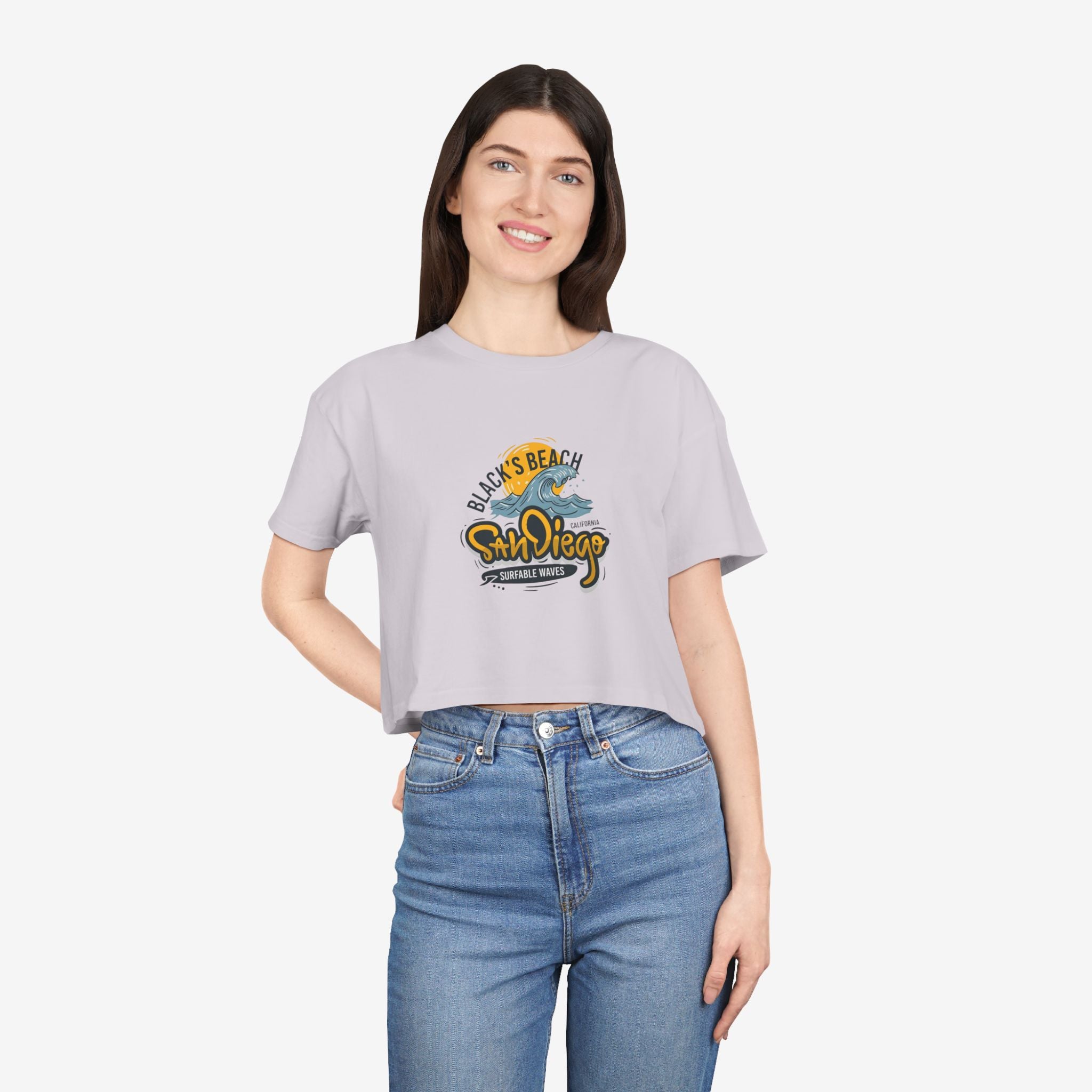 Beach Vibes Crop Tee