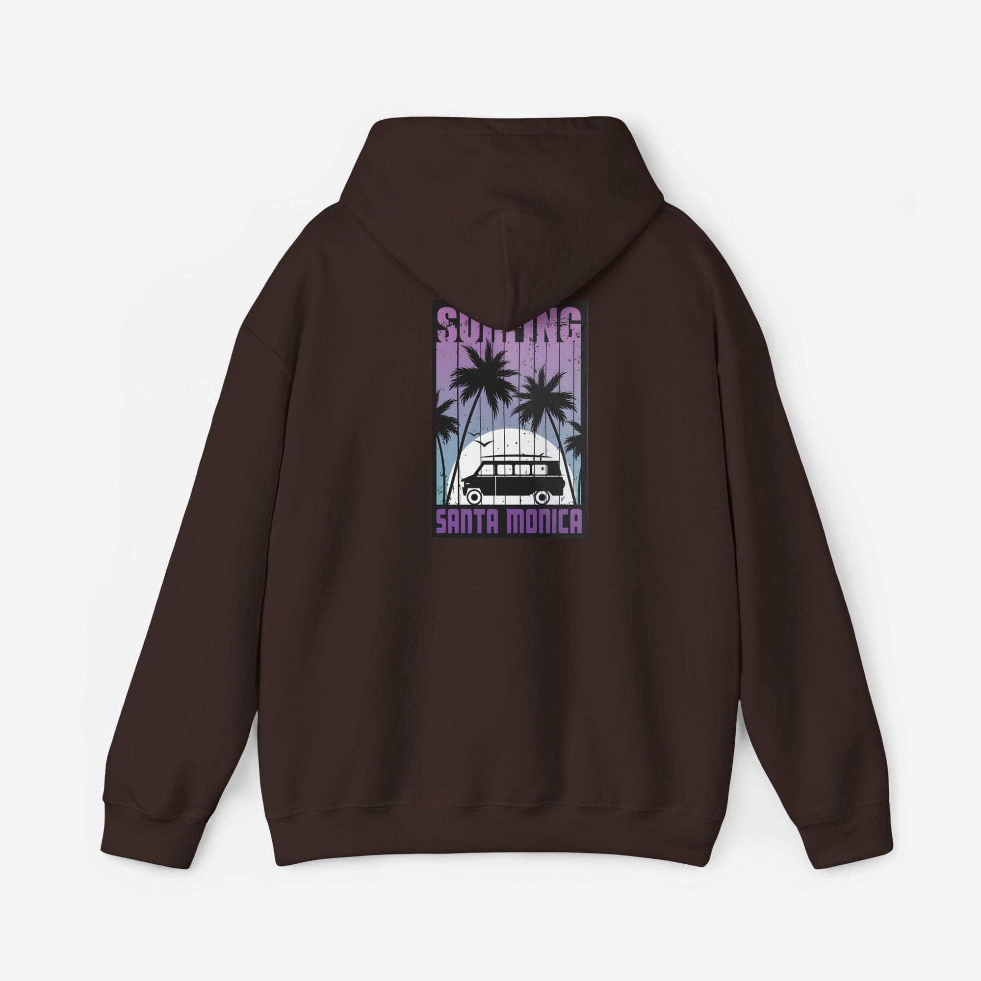 Santa Monica Surf Hoodie with Palm Tree Design