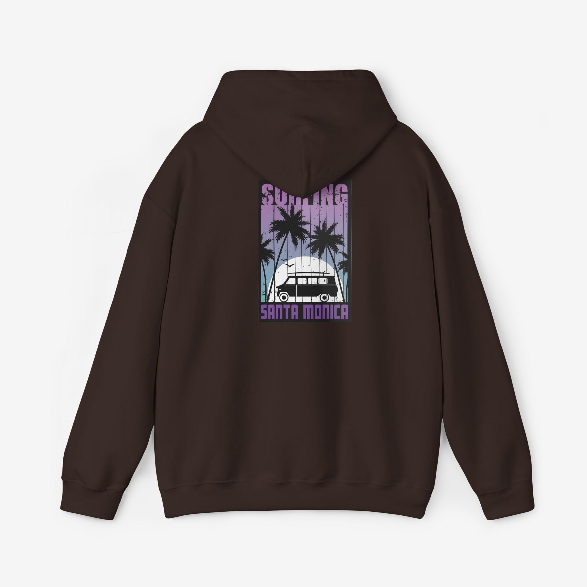 Santa Monica Surf Hoodie with Palm Tree Design