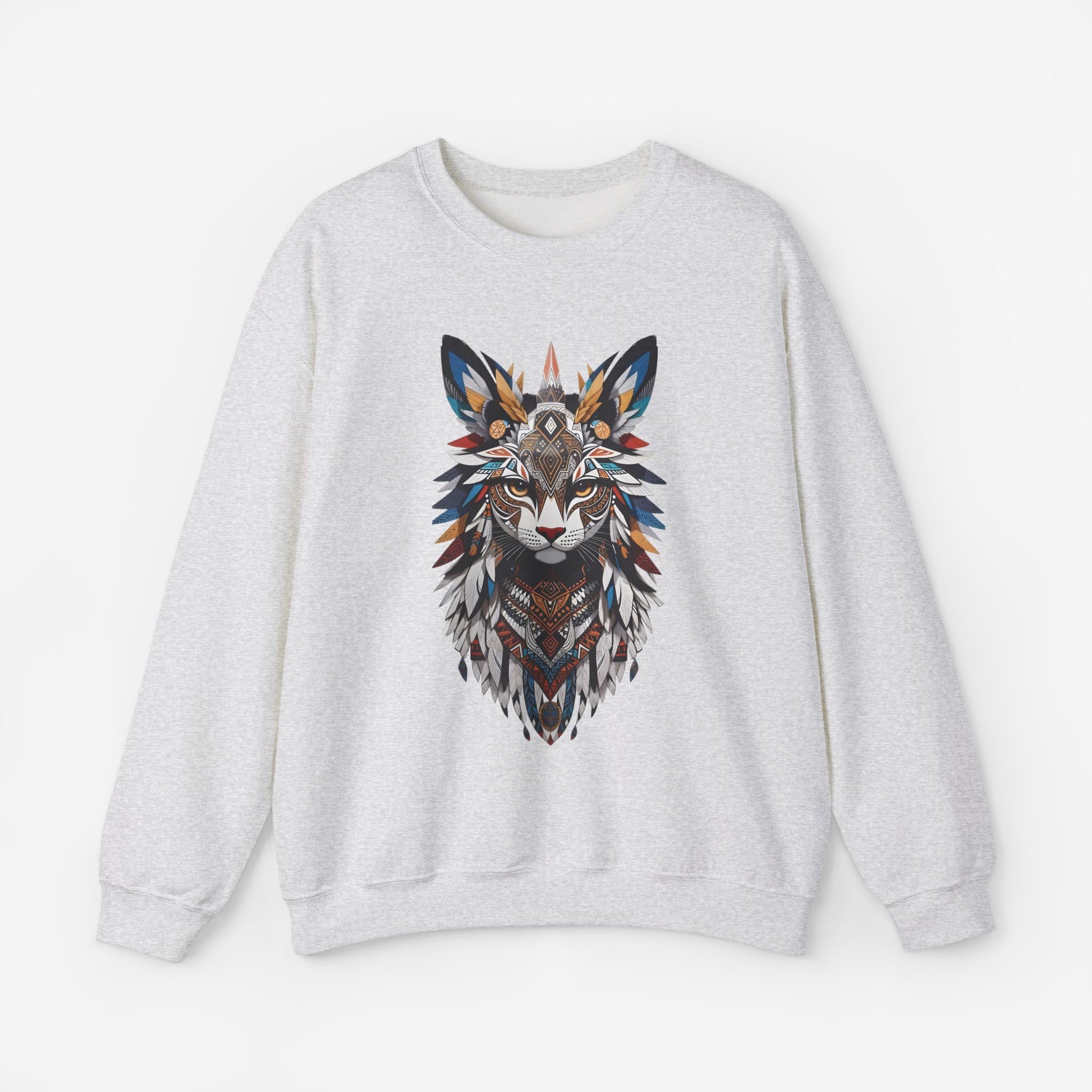 Cat Mandalas Sweatshirt Ash S 