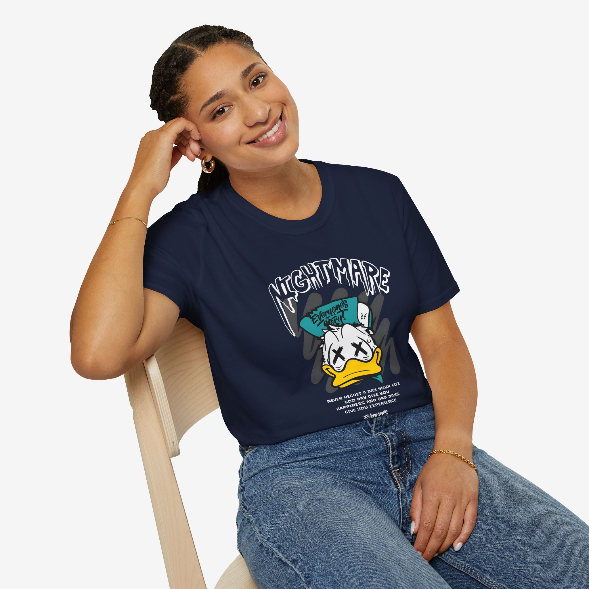 Nightmare Donald Duck Unisex Softstyle T-Shirt - Bold Graphic Tee for Fans