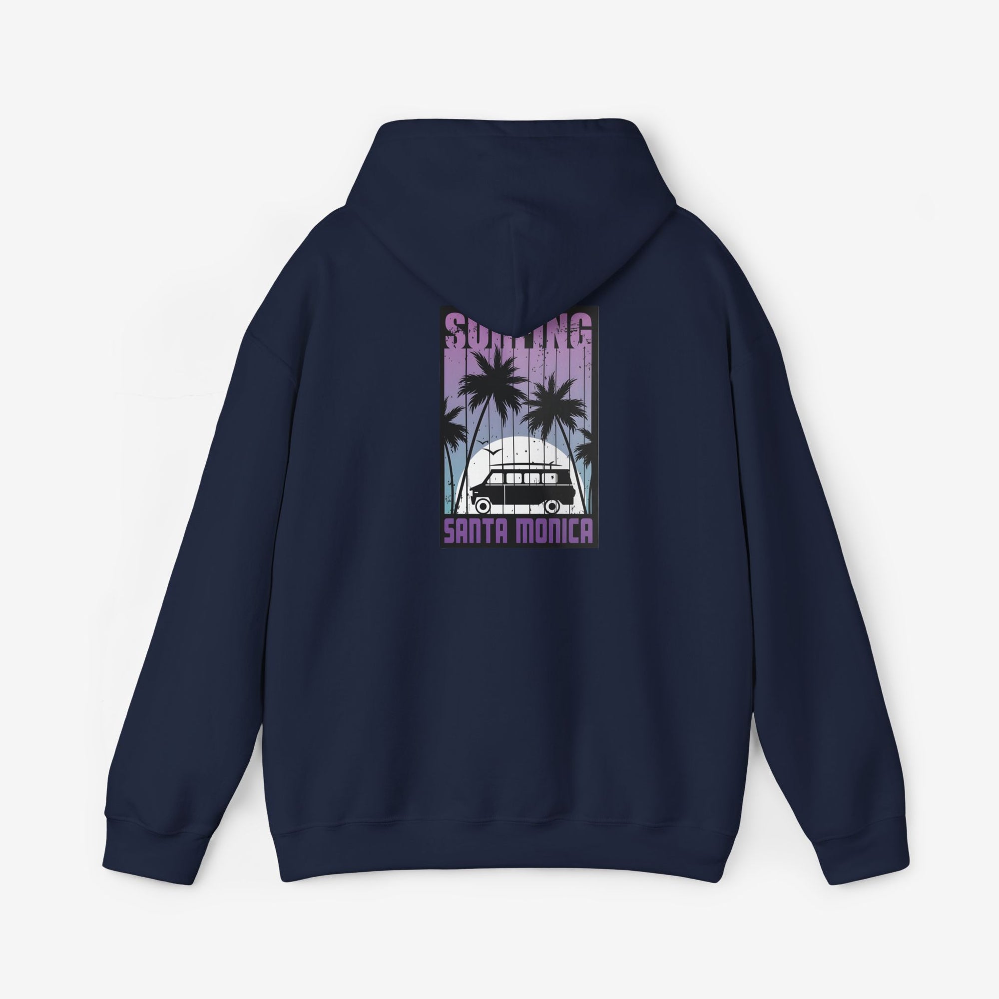 Santa Monica Surf Hoodie with Palm Tree Design