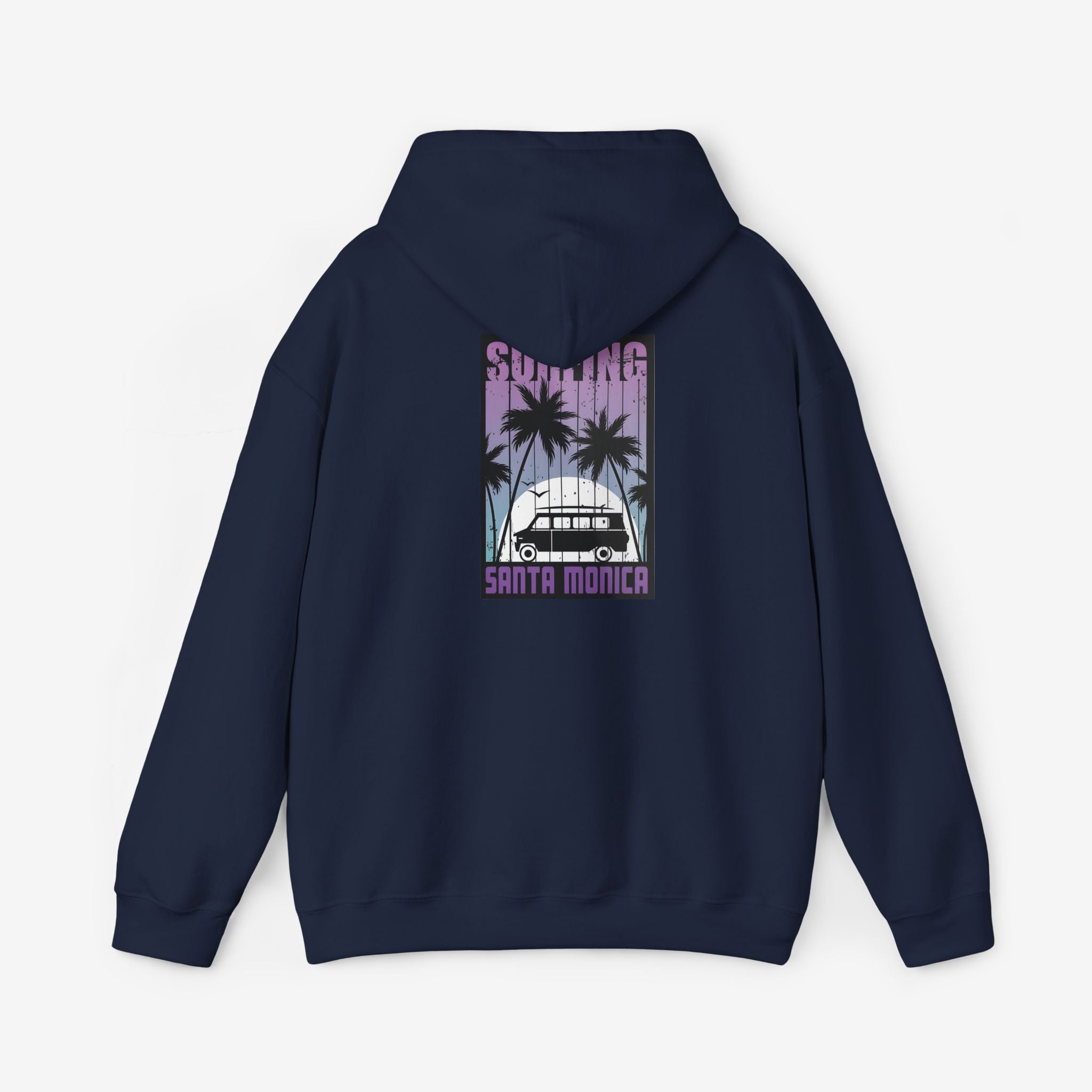 Santa Monica Surf Hoodie with Palm Tree Design
