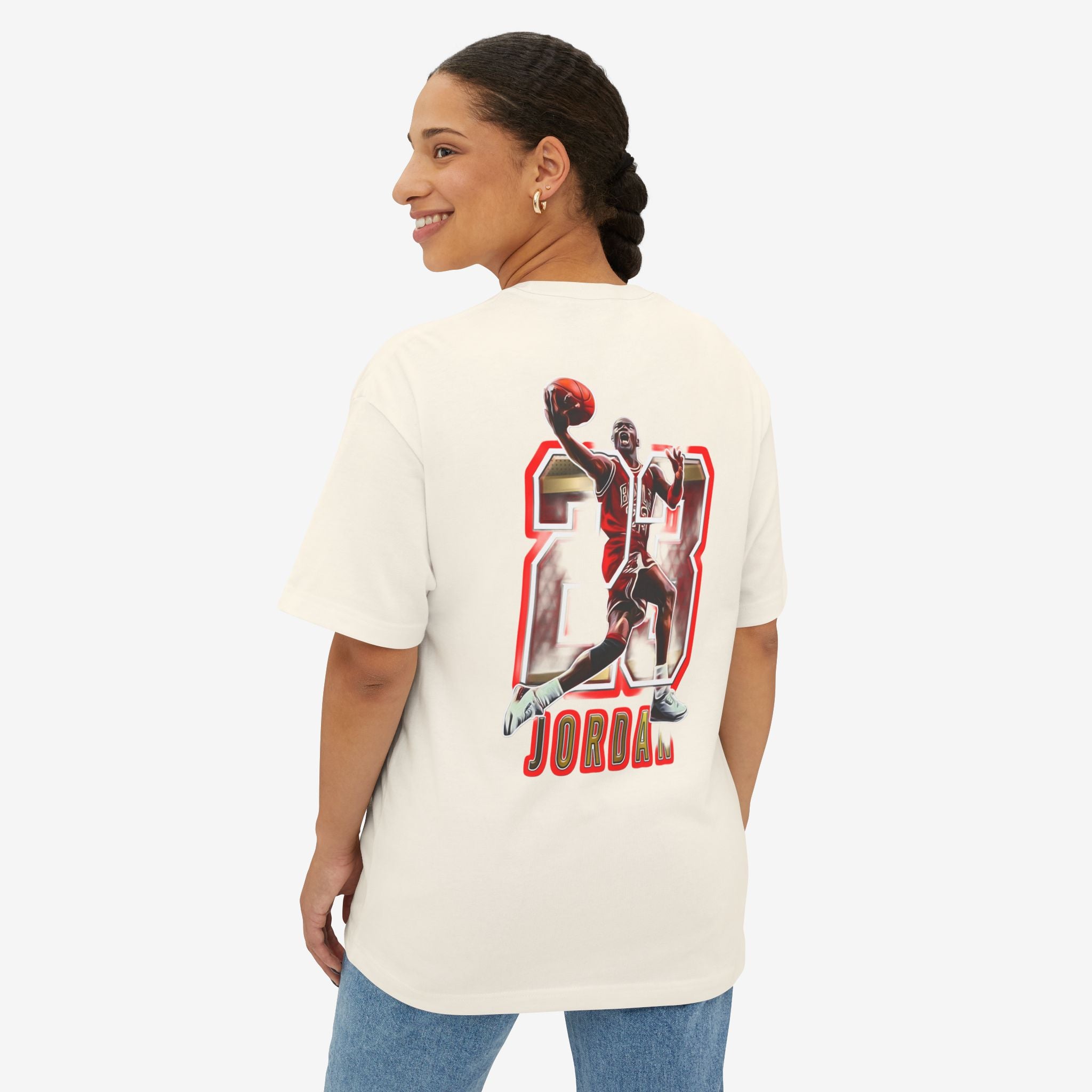 Unisex Oversized Boxy Tee - Retro Jordan 23 Graphic Tee