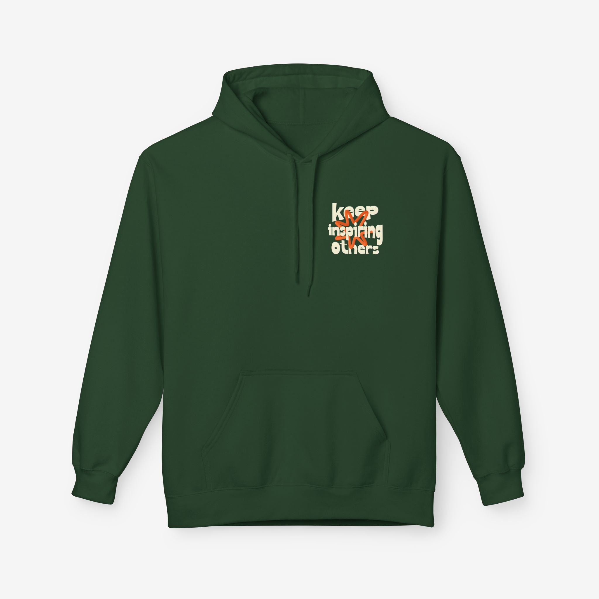 Inspirational Hoodie | Keep Inspiring Others | Unisex Midweight Fleece