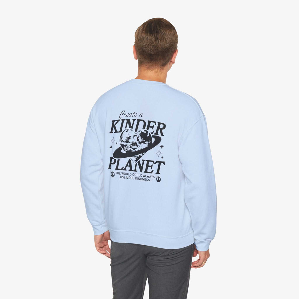 Create a Kinder Planet Sweatshirt - Unisex Crewneck for Comfort and Kindness