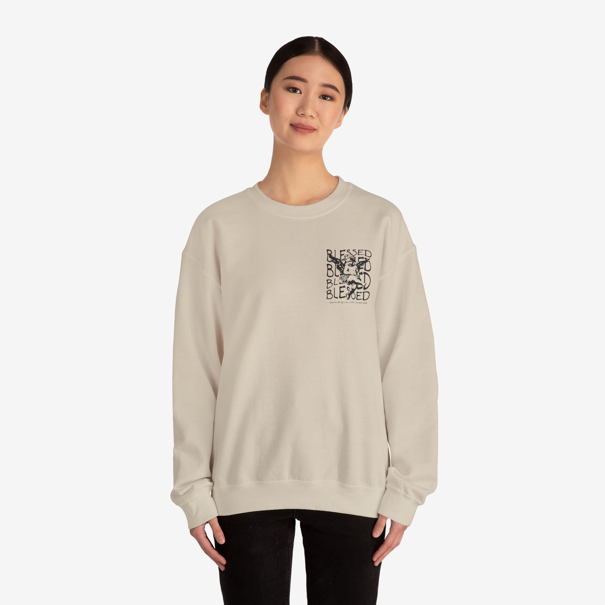 Blessed Unisex Crewneck Sweatshirt - Cozy Spiritual Comfort