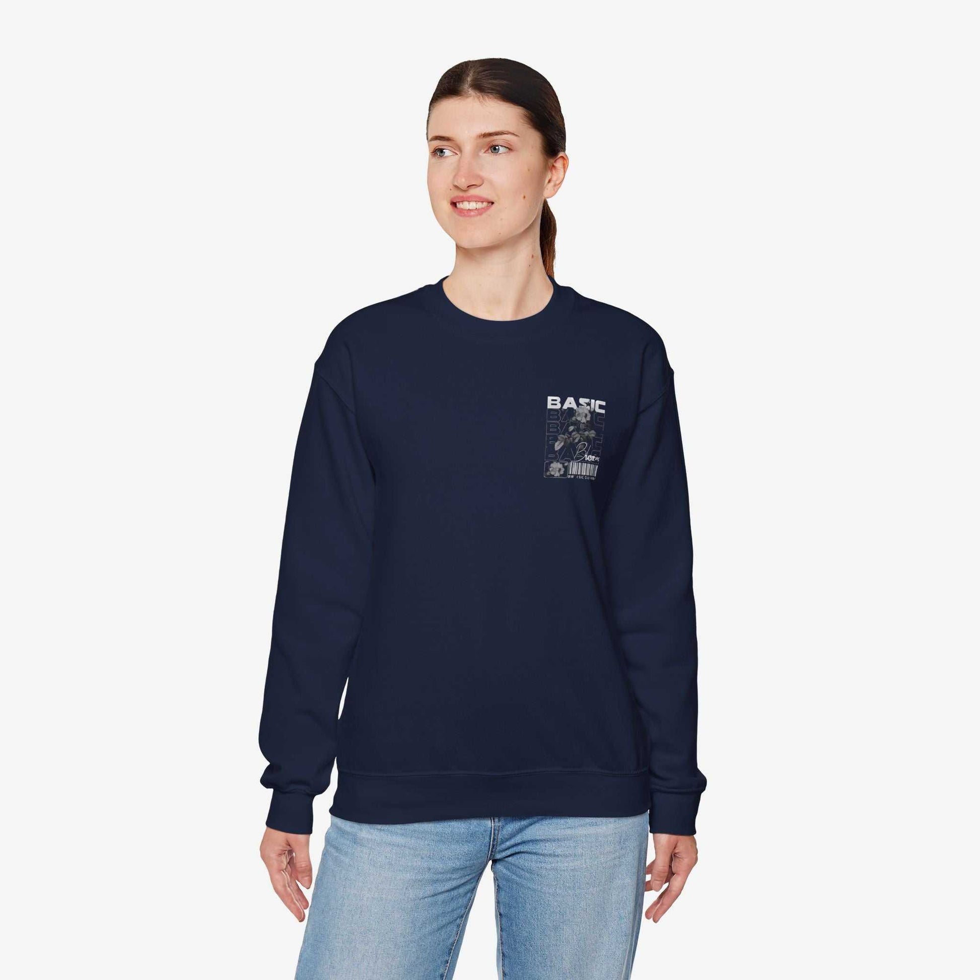 Unisex Heavy Blend™ Crewneck Sweatshirt - BASIC Graphic Tee for Casual Style