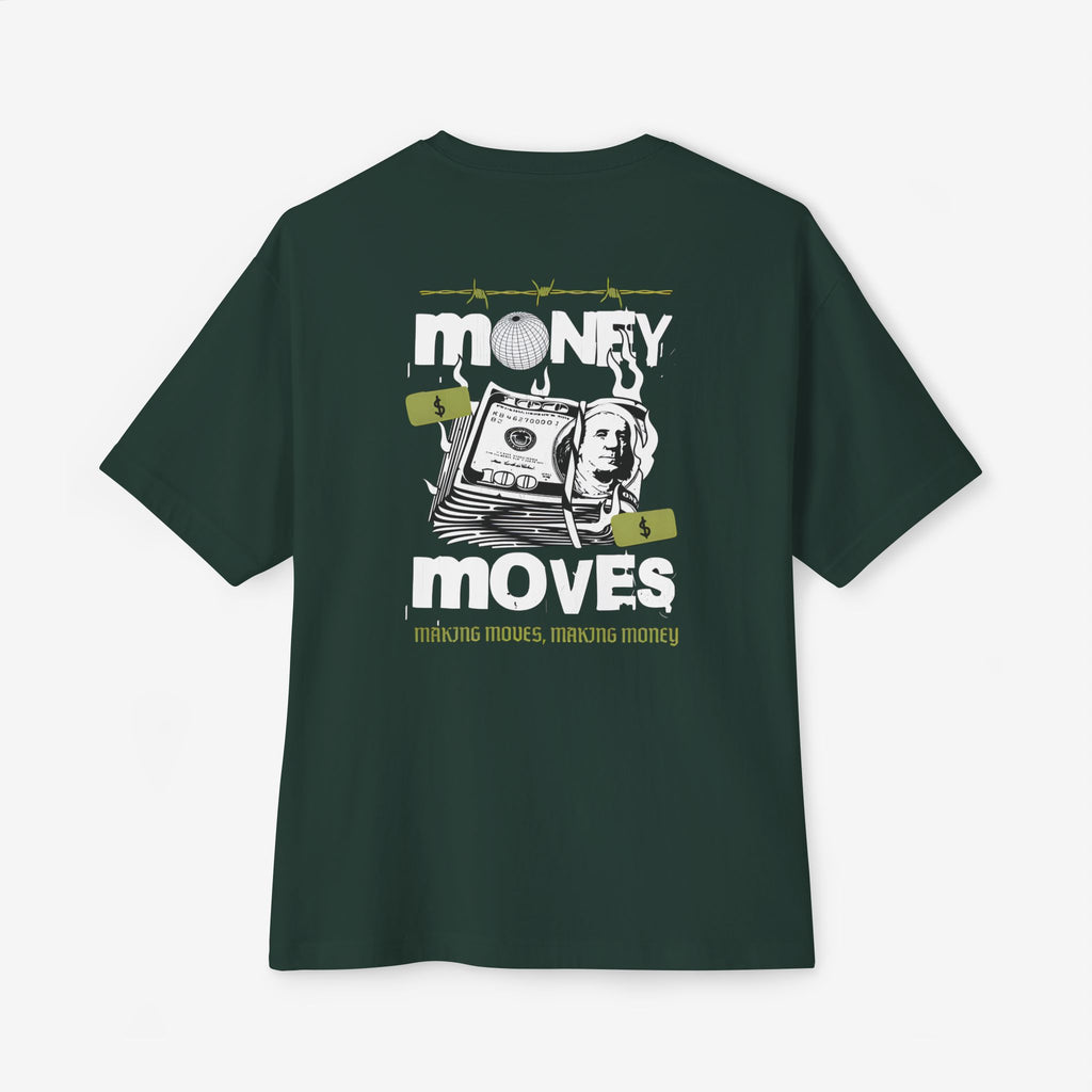 Unisex Oversized Boxy Tee - Money Moves Graphic Tee