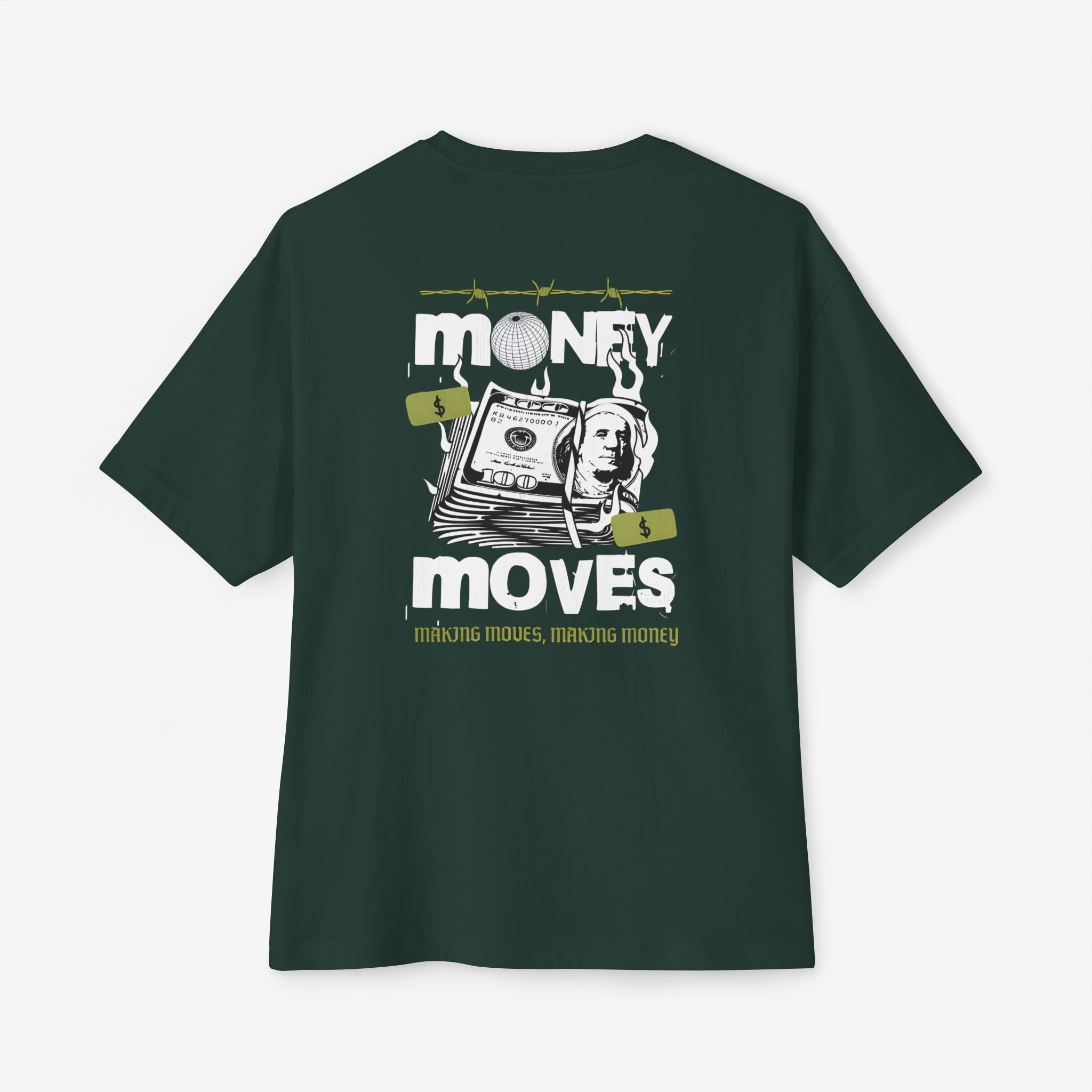 Unisex Oversized Boxy Tee - Money Moves Graphic Tee