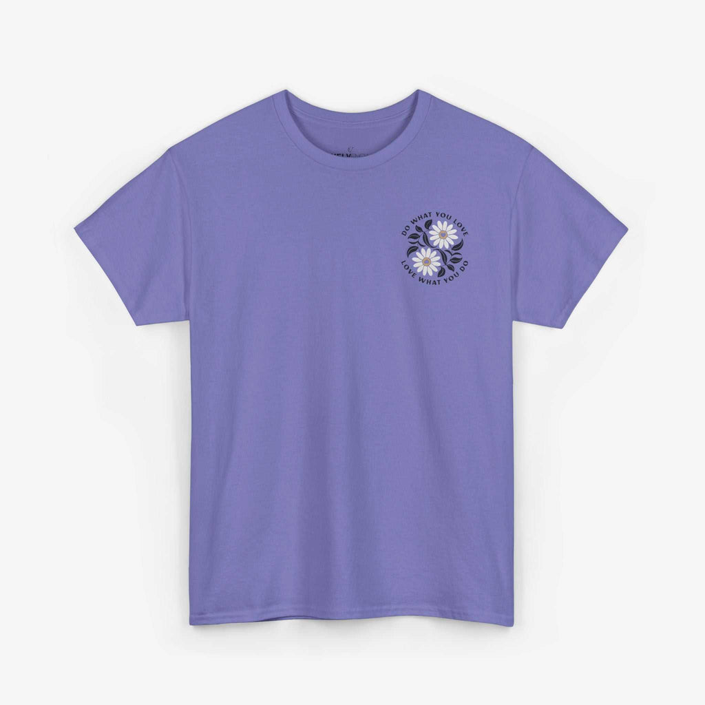 Motivational Unisex Heavy Cotton Tee - "Do What You Love, Love What You Do"