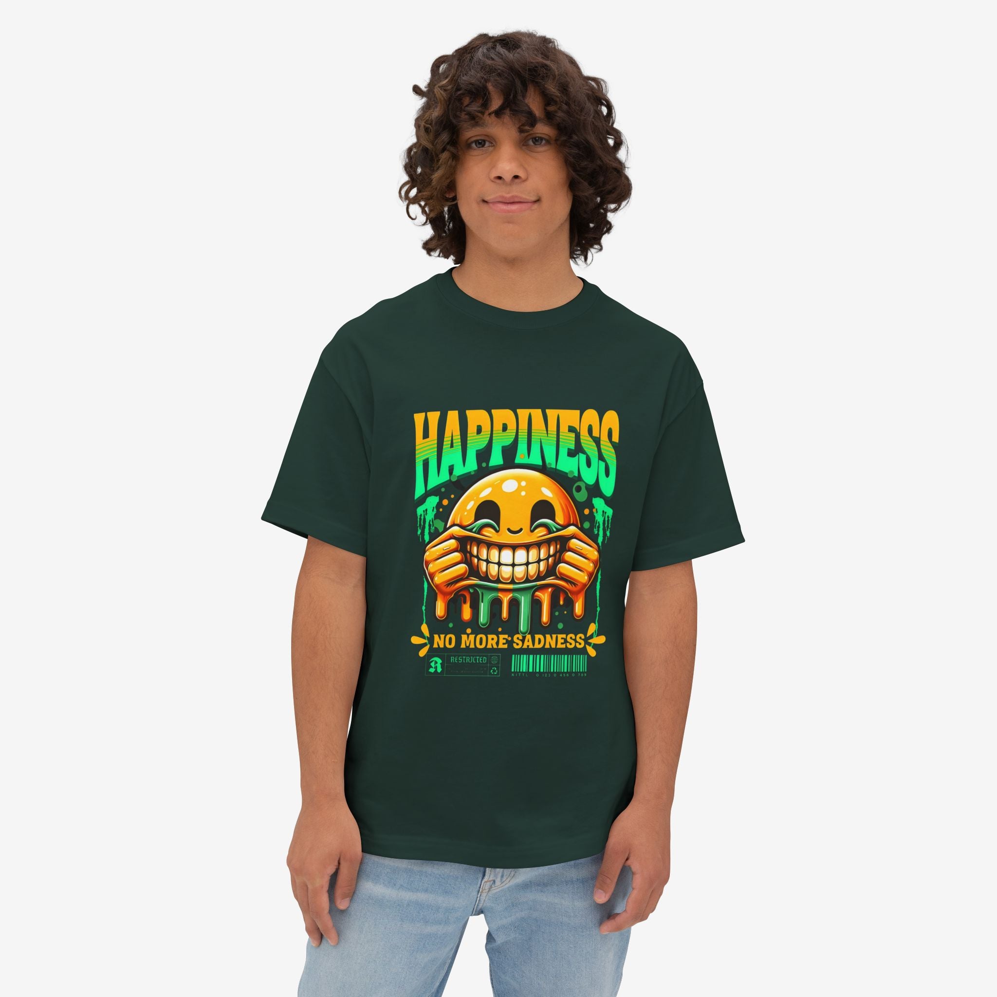 Happiness Vibes Oversized Tee