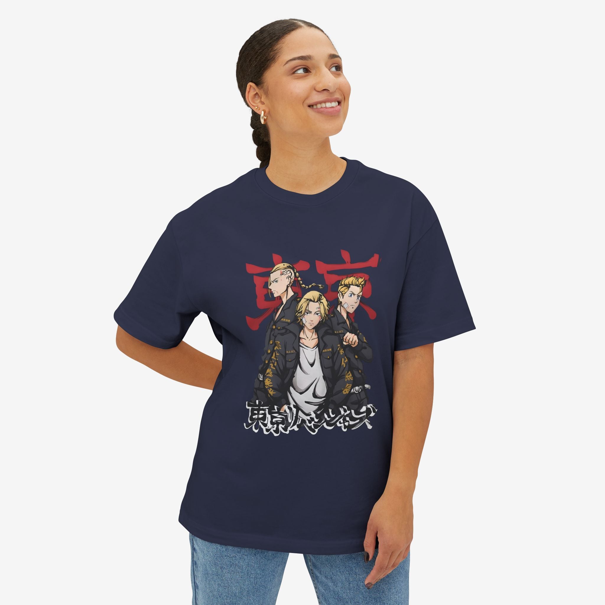 Anime-Inspired Oversized Boxy Tee