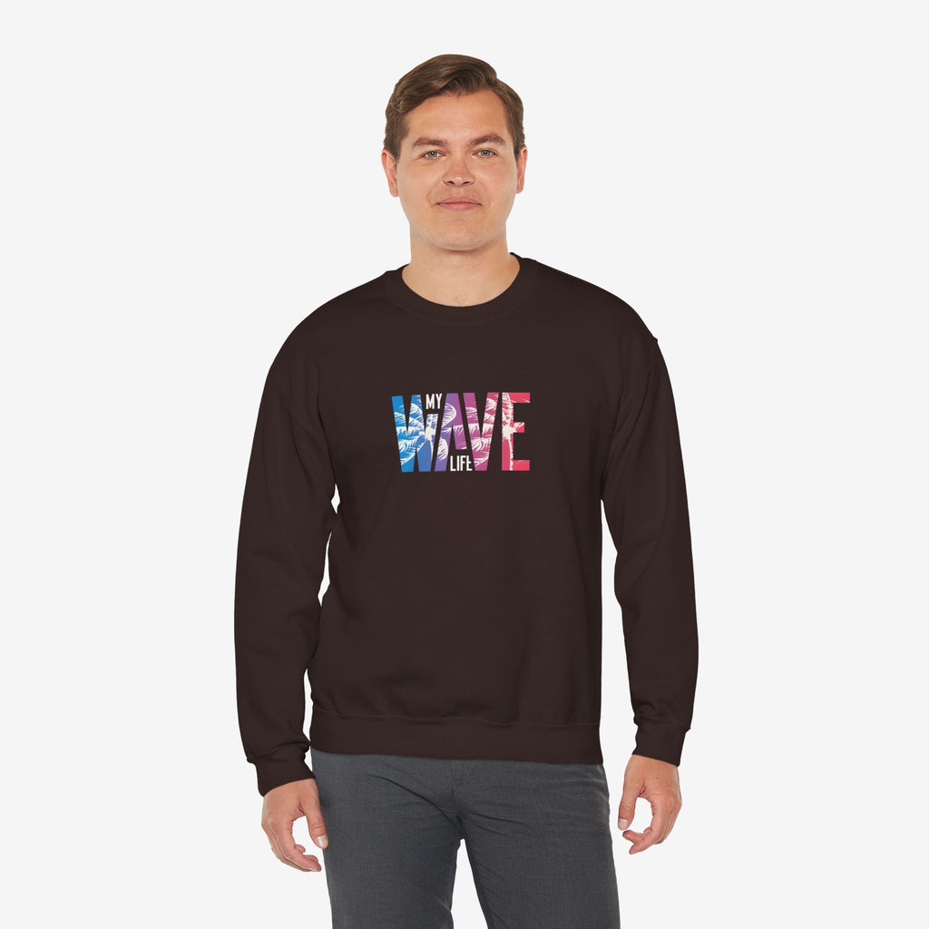 Unisex Heavy Blend™ Wave Sweatshirt - Cozy Ocean Vibe Apparel for Beach Lovers