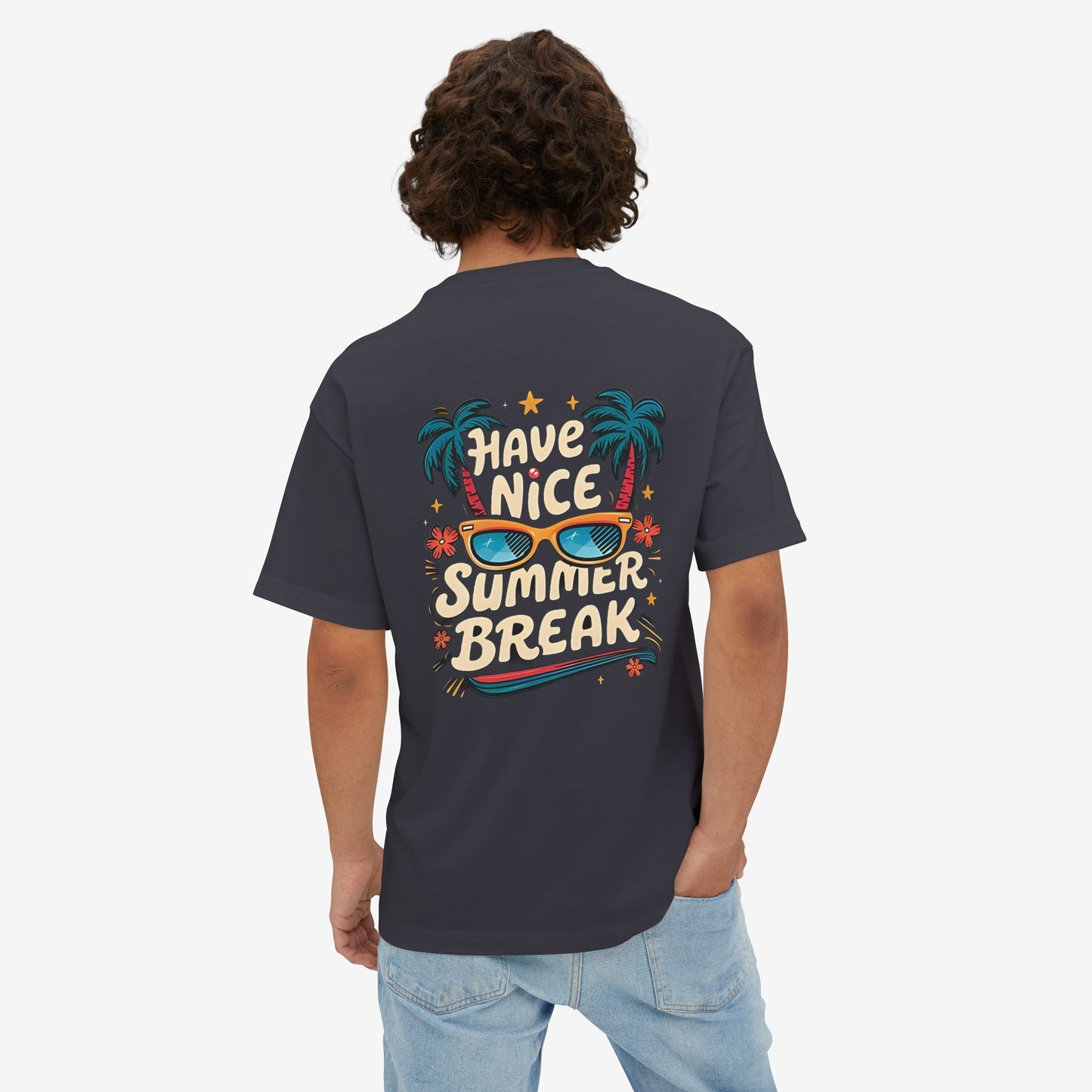Oversized Boxy Tee - Summer Break Vibes
