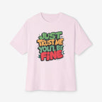 Trust me Oversized Tshirt Soft Pink XS 