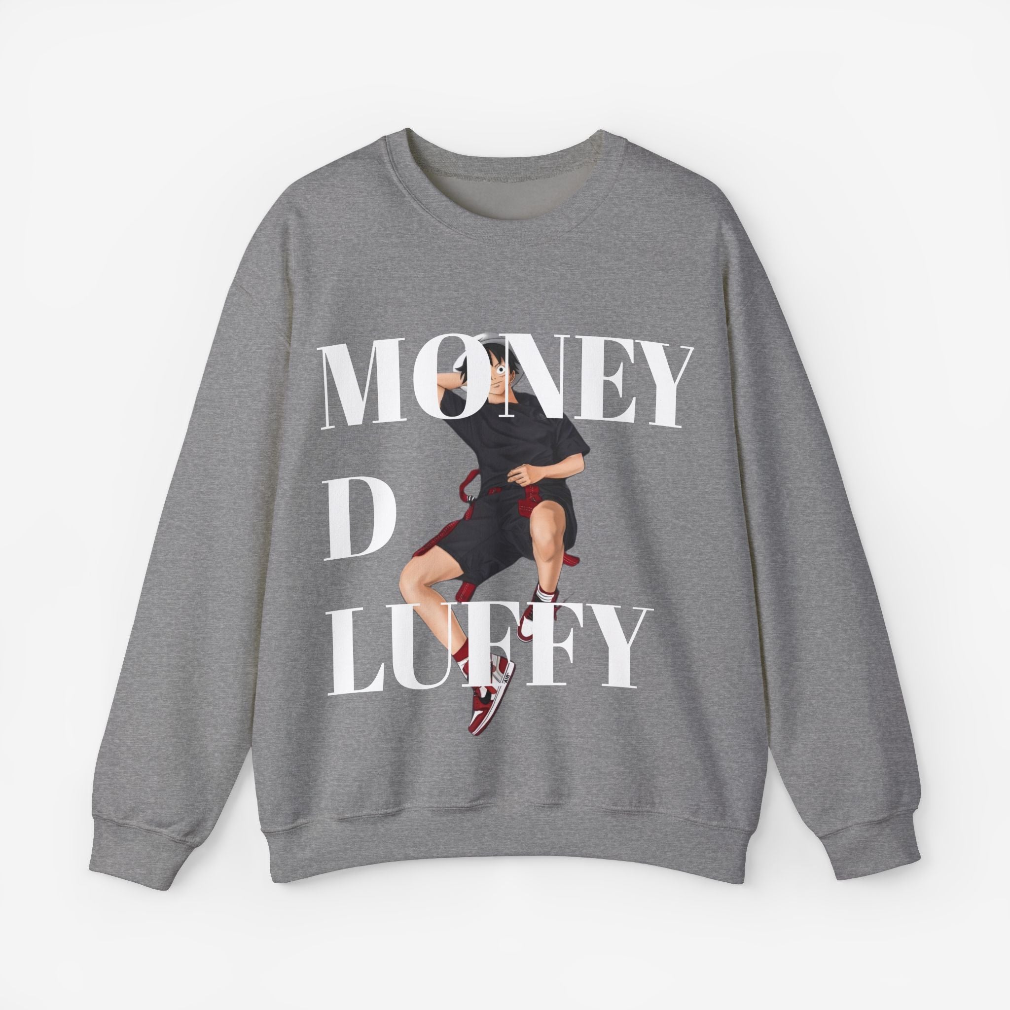 Monkey D Luffy Unisex Sweatshirt S Graphite Heather 