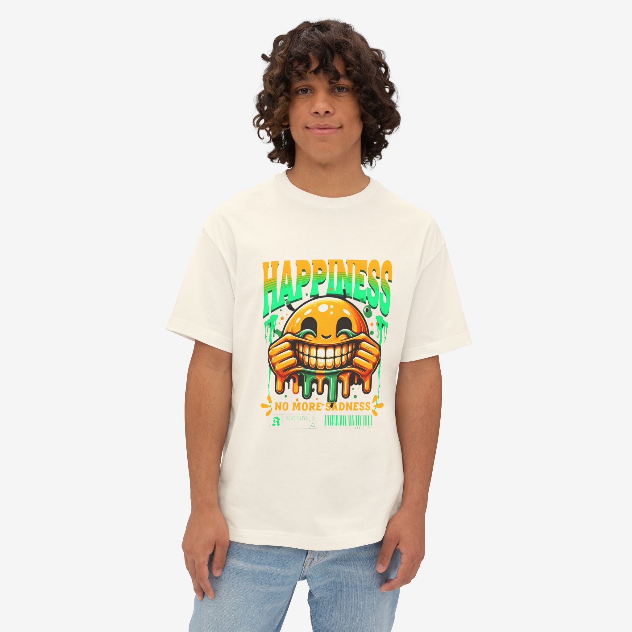 Happiness Vibes Oversized Tee