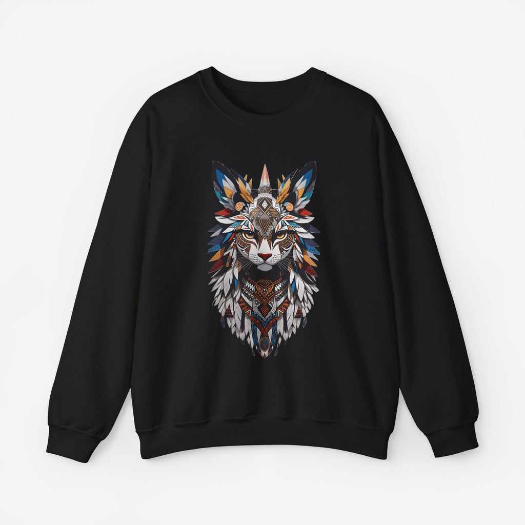 Cat Mandalas Sweatshirt Black S 