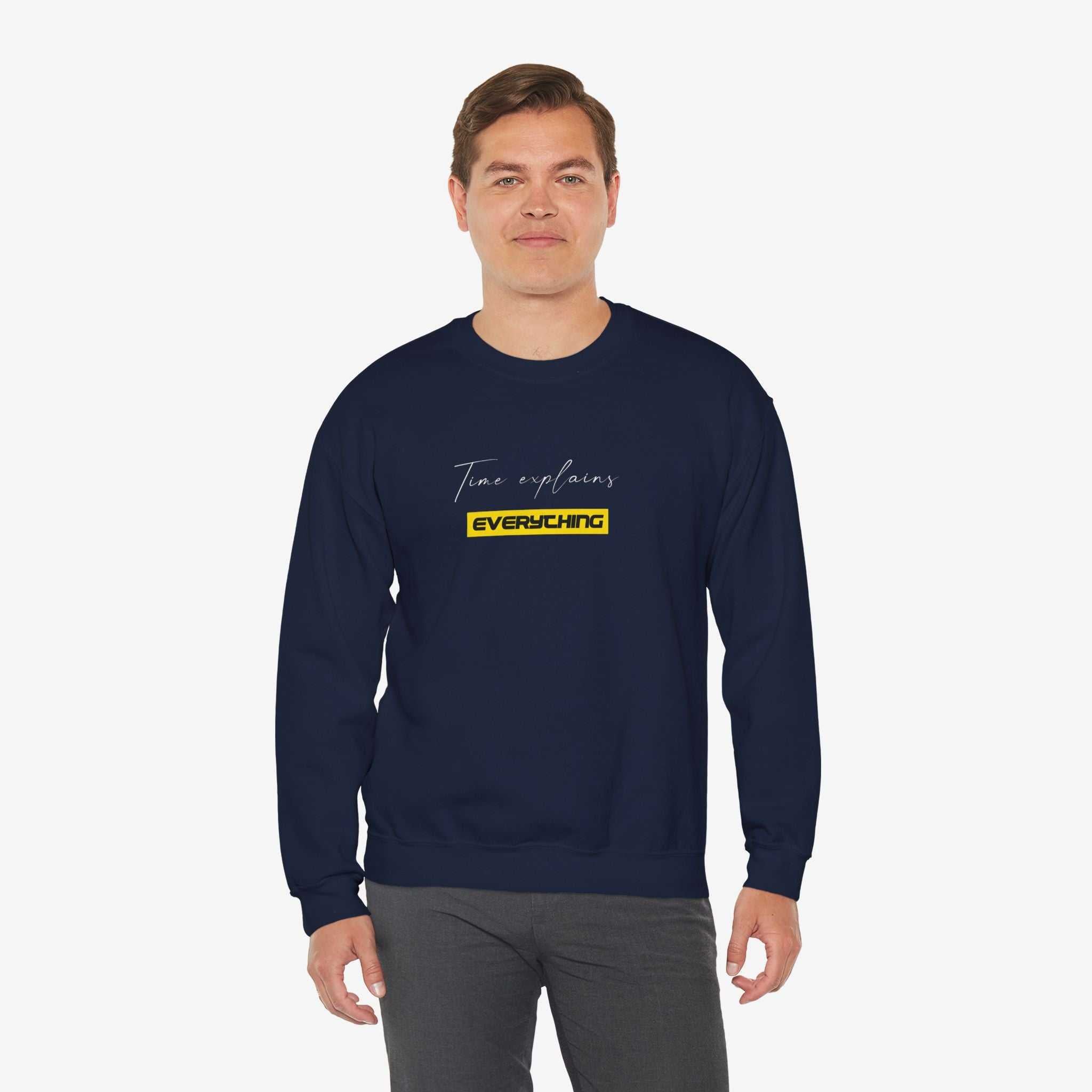 Unisex Crewneck Sweatshirt - "Time Explains Everything"