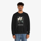 Inspire Crewneck Sweatshirt - Motivational Floral Design