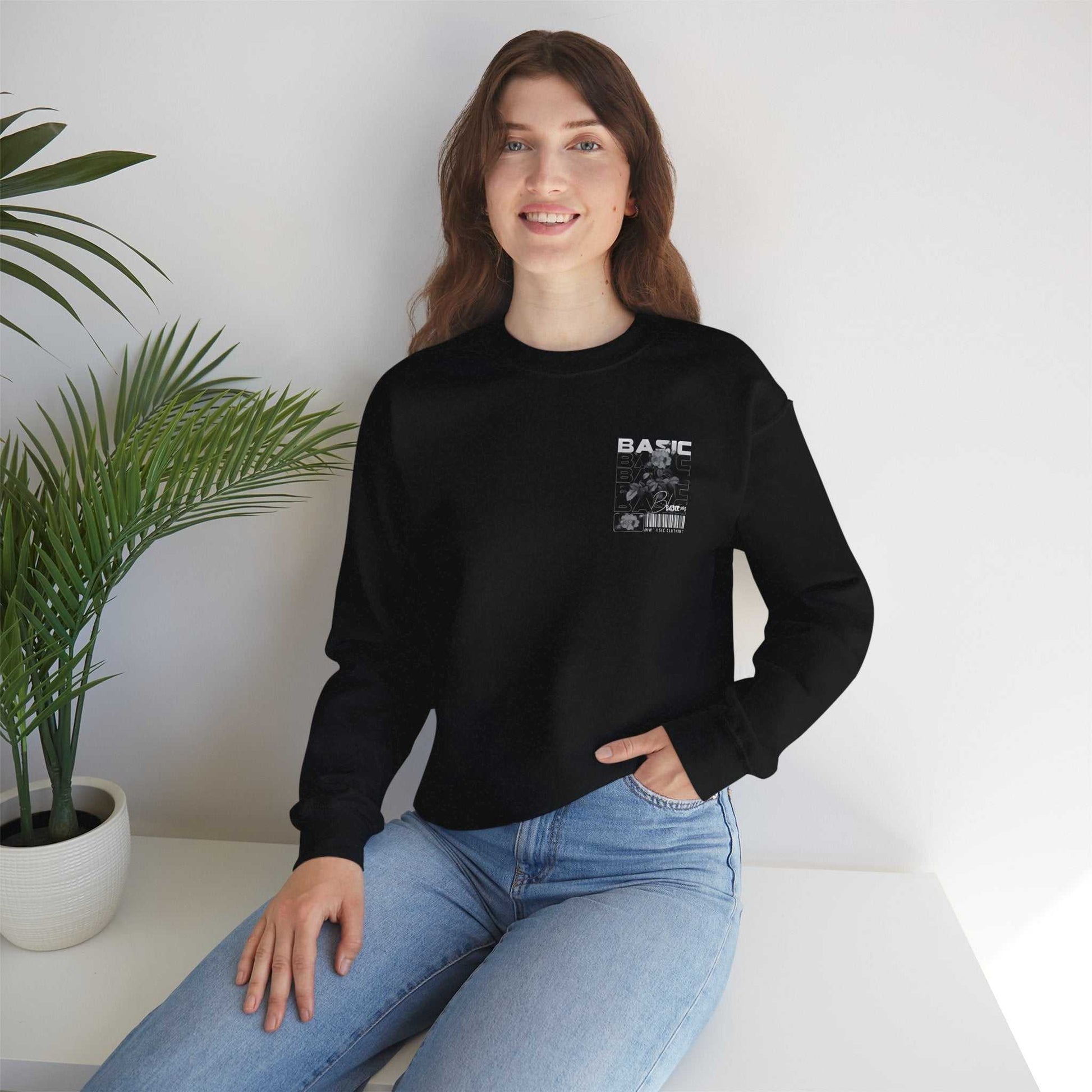 Unisex Heavy Blend™ Crewneck Sweatshirt - BASIC Graphic Tee for Casual Style