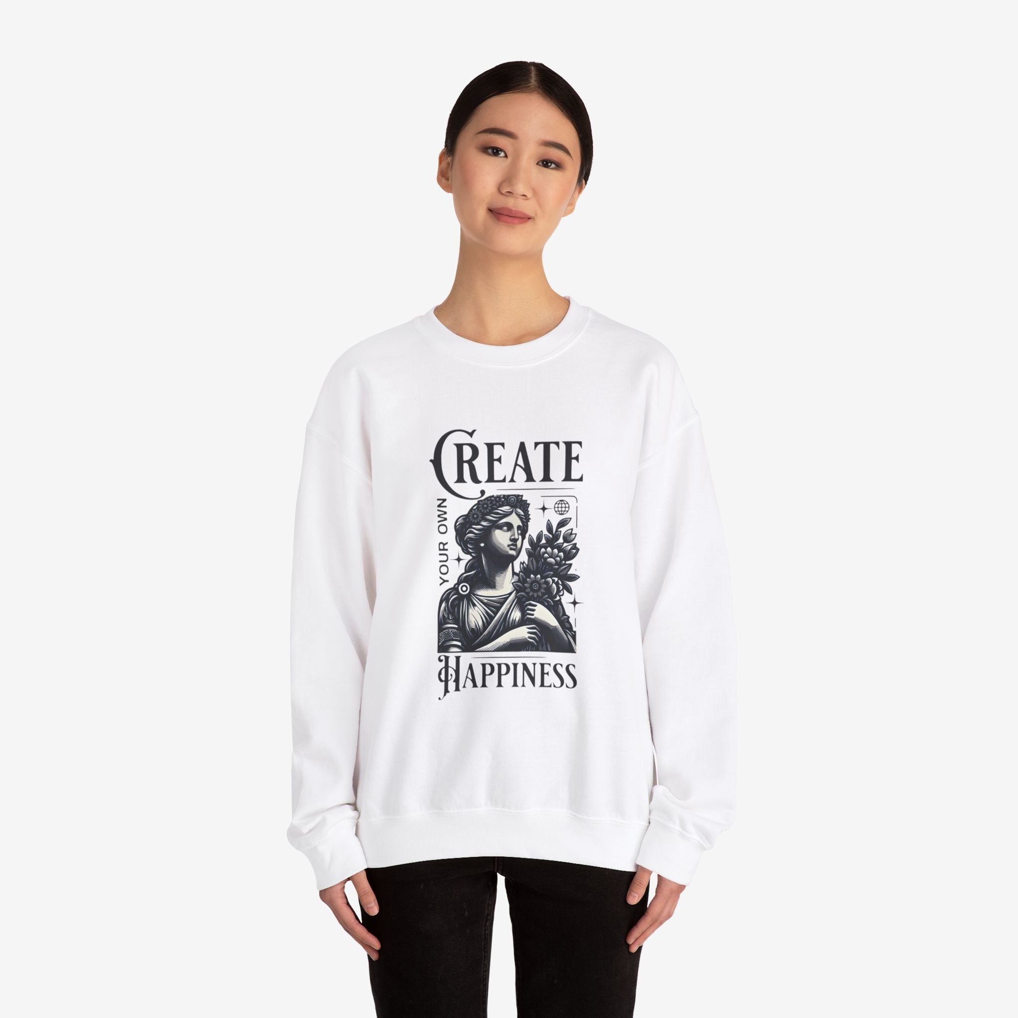 Create Happiness Unisex Crewneck Sweatshirt