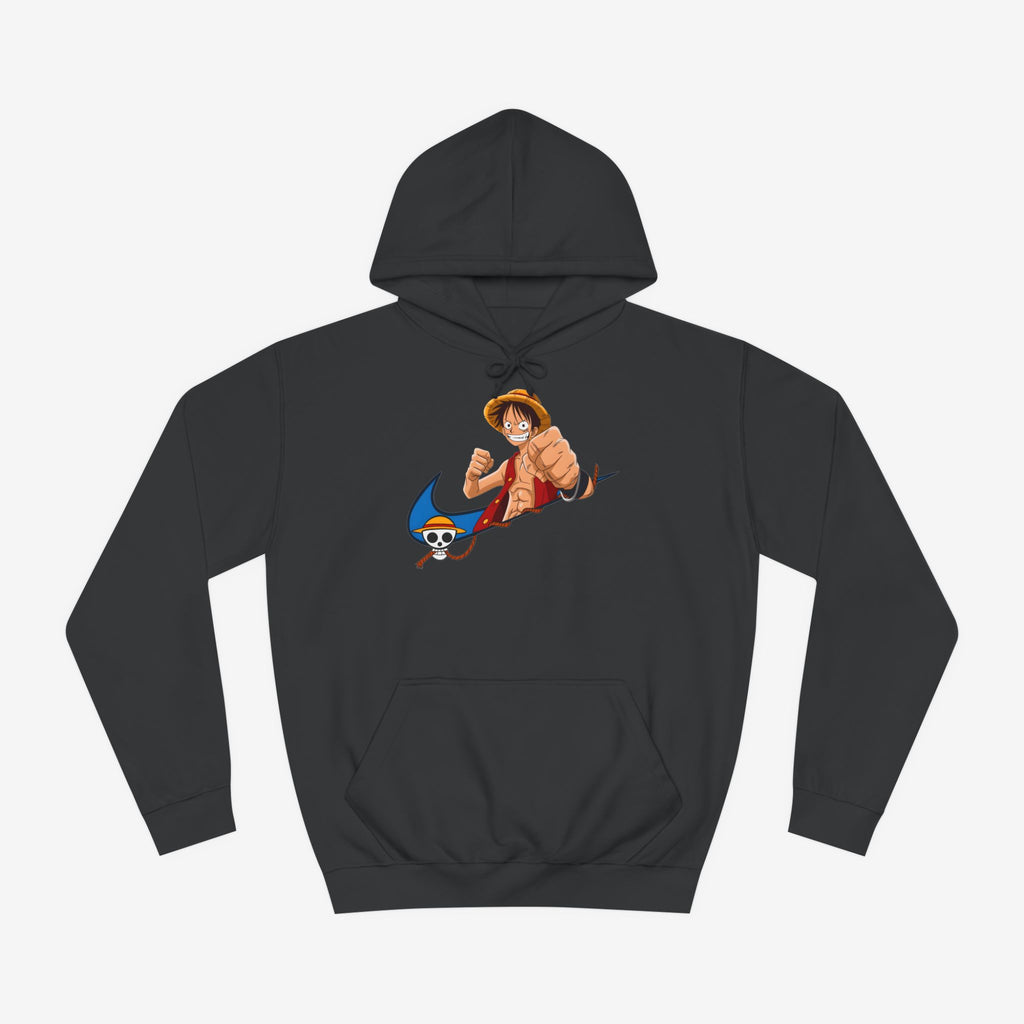 Nike Luffy Custom Hoodie Design Jet Black XS 
