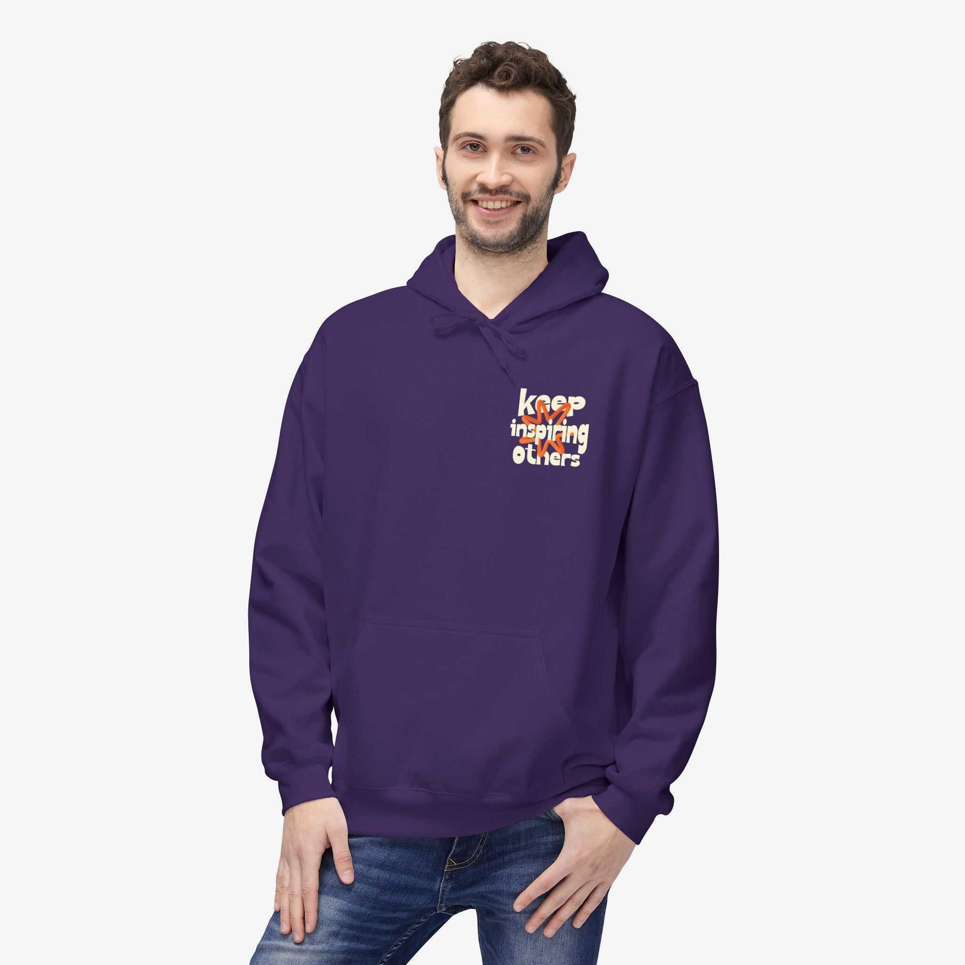 Inspirational Hoodie | Keep Inspiring Others | Unisex Midweight Fleece